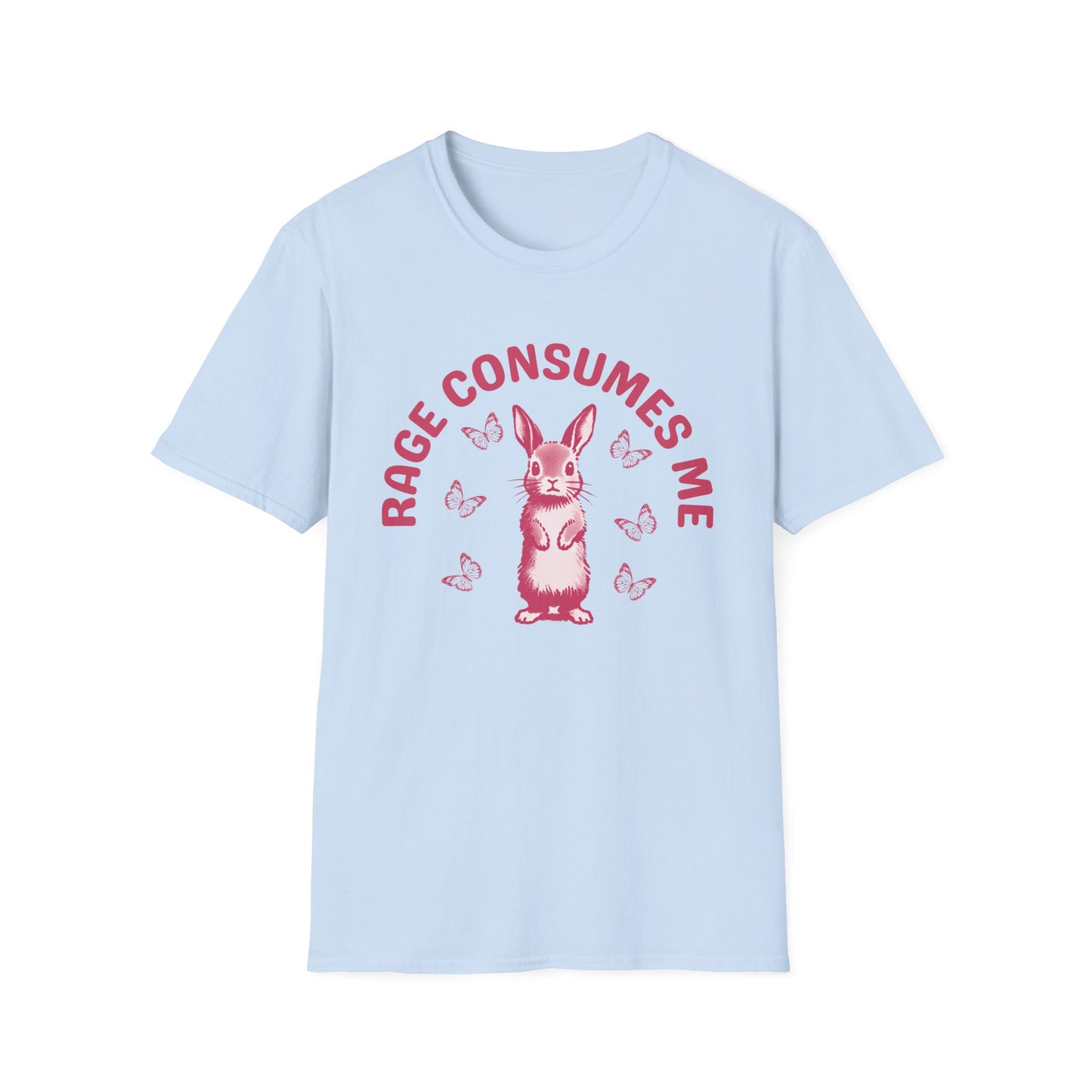 Rage Consumes Me (Pink Rabbit) T-shirt