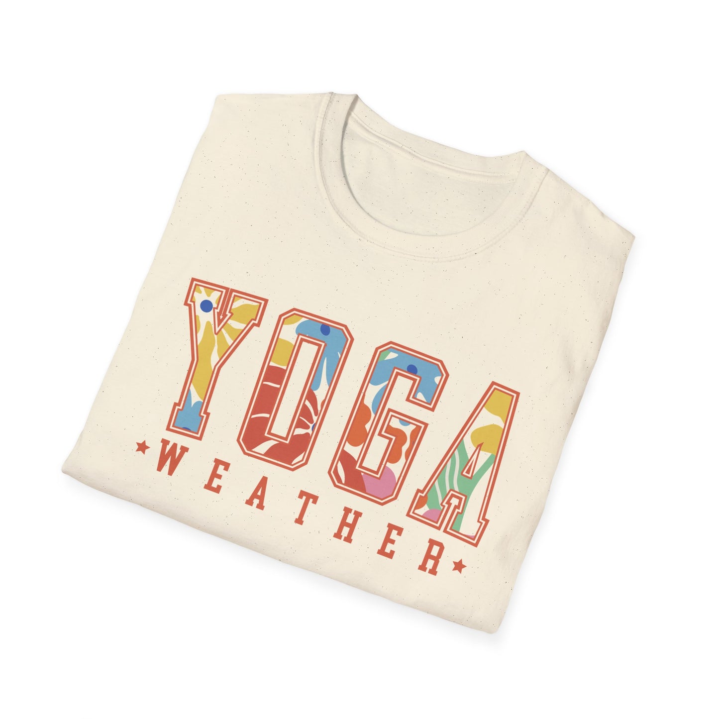 Yoga Weather (Bright Floral) T-shirt