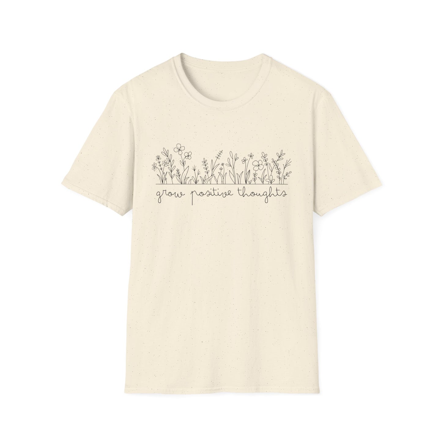 Grow Positive Thoughts (Line Art) T-shirt