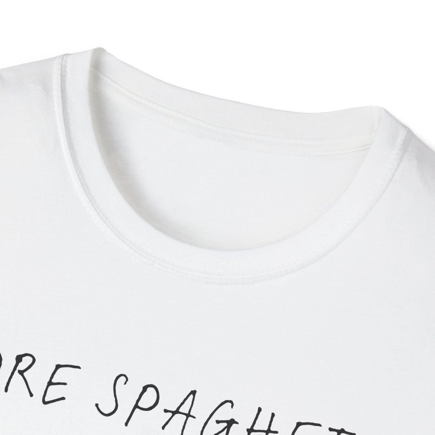 More Spaghetti Less Upsetti (Line Art) T-shirt