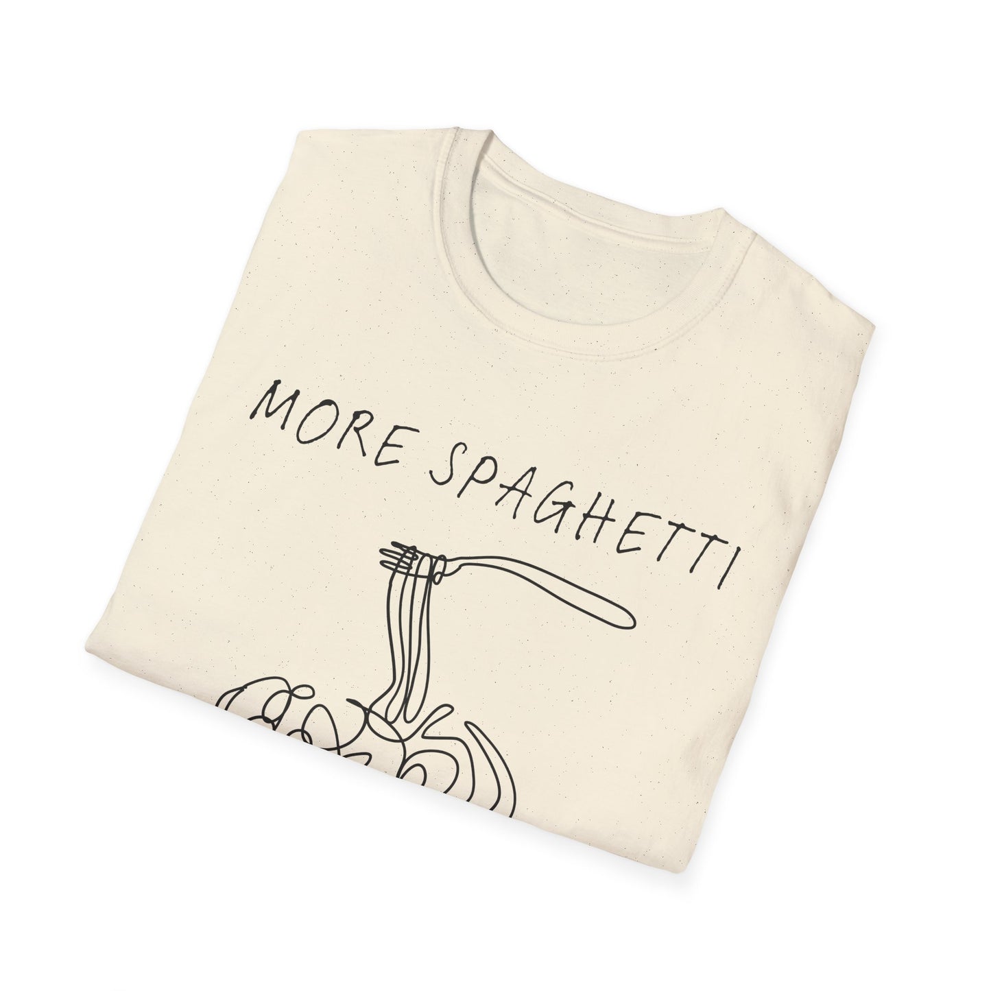 More Spaghetti Less Upsetti (Line Art) T-shirt