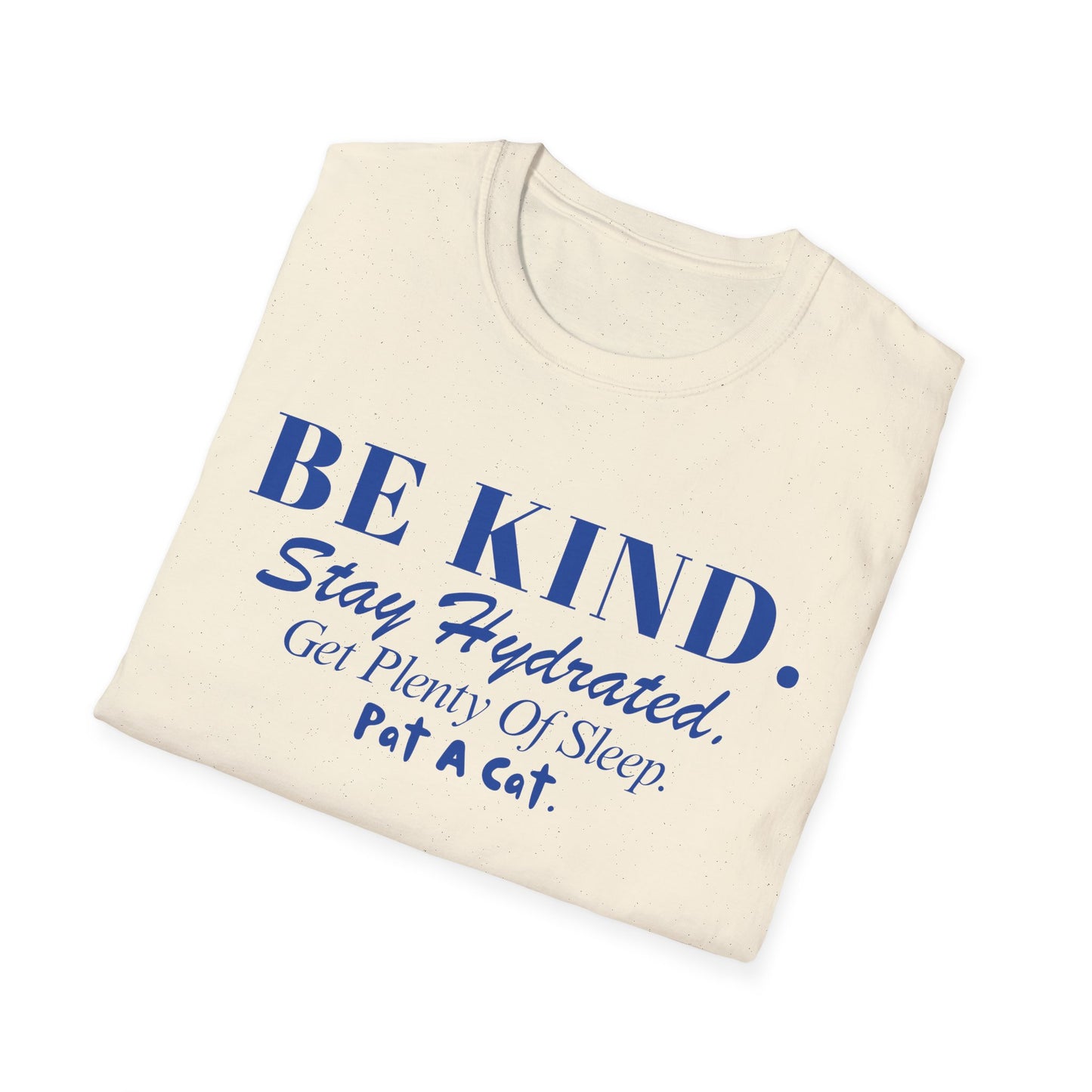 Be Kind. Stay Hydrated. Get Sleep. Pat A Cat T-shirt