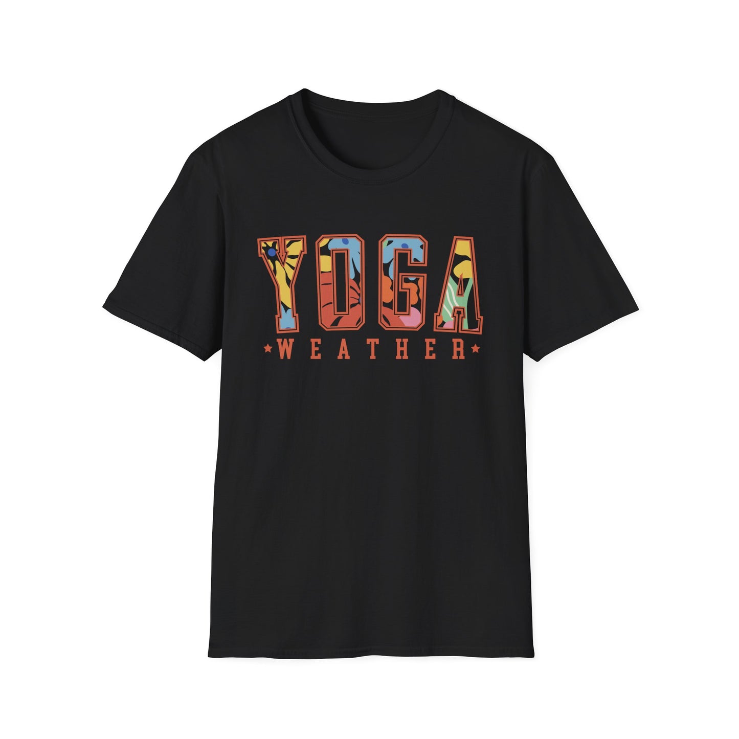 Yoga Weather (Bright Floral) T-shirt