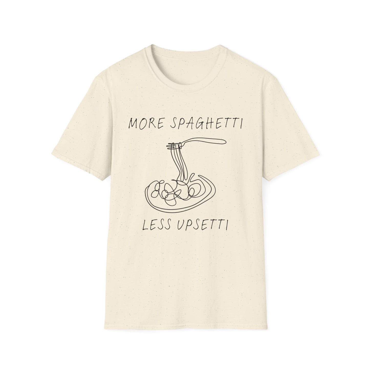 More Spaghetti Less Upsetti (Line Art) T-shirt