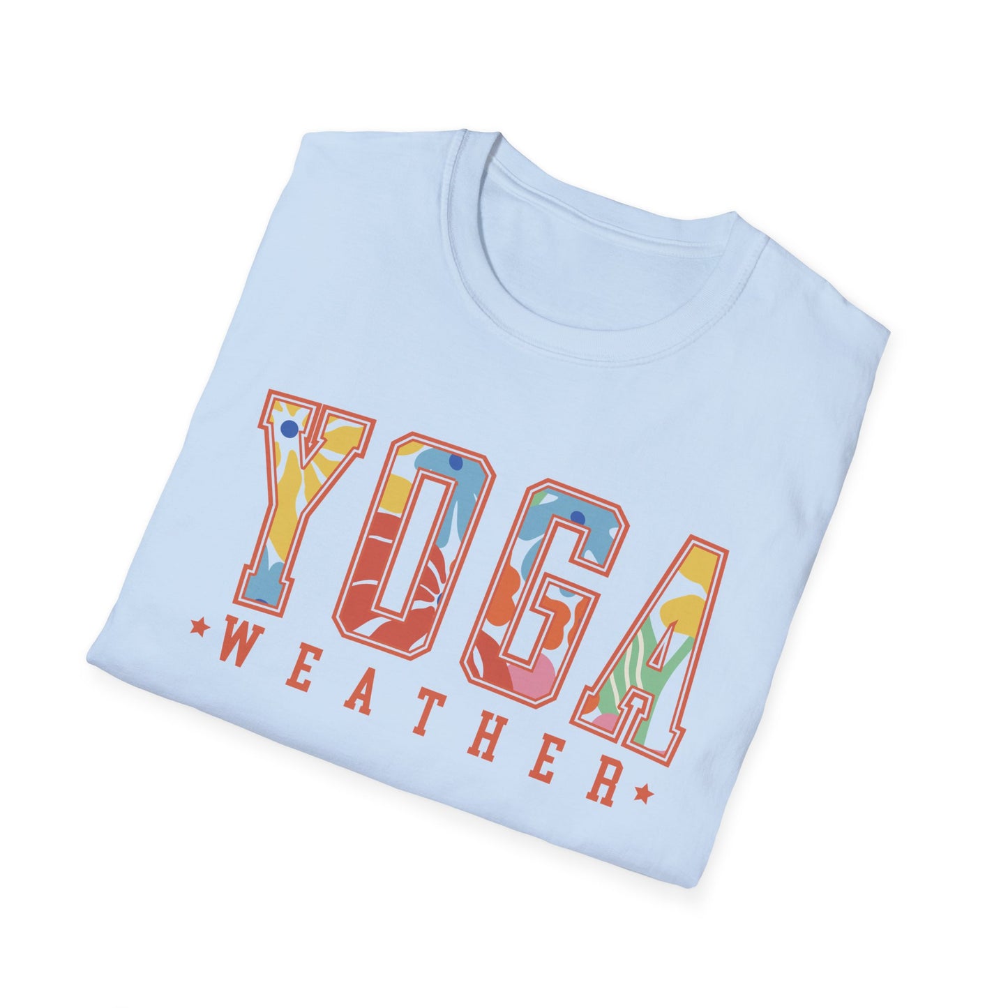 Yoga Weather (Bright Floral) T-shirt