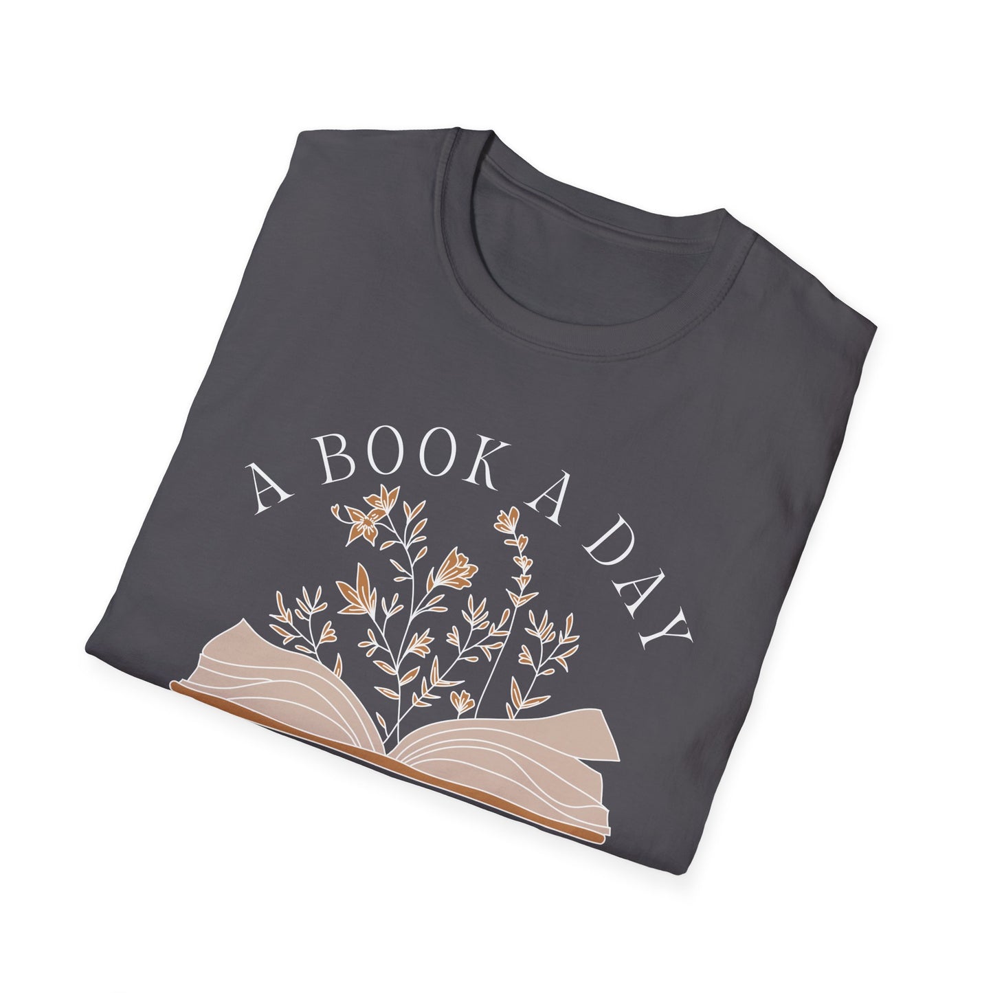 A Book A Day Keeps The Mental Breakdown Away (Botanical) T-shirt