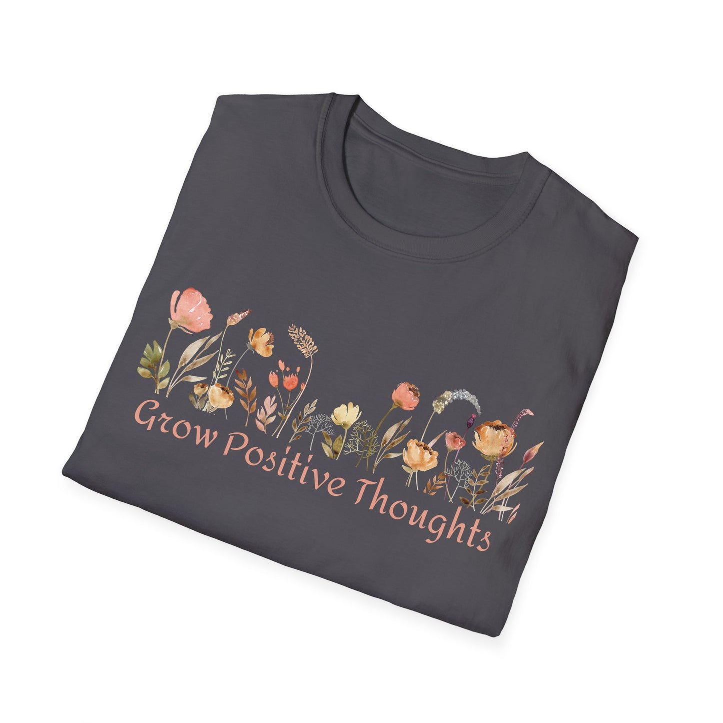 Grow Positive Thoughts (Watercolor) T-shirt