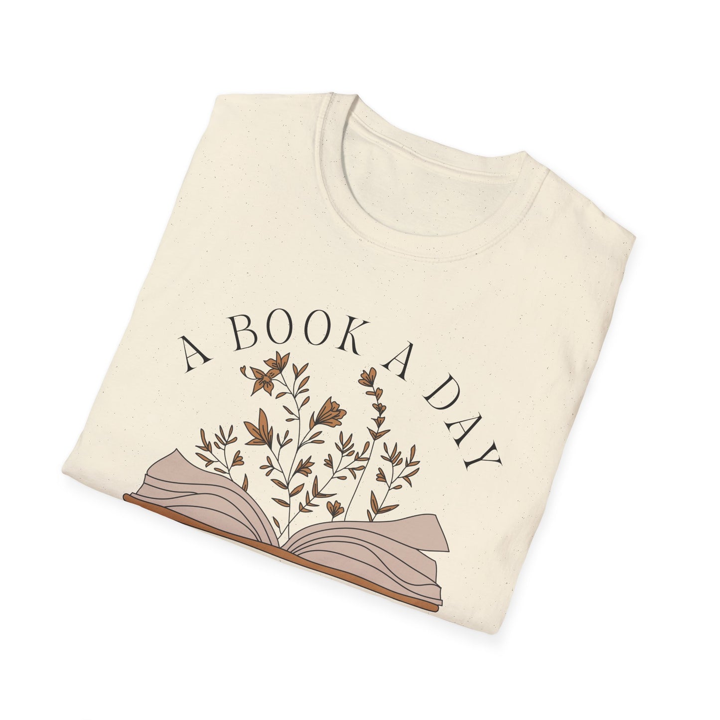 A Book A Day Keeps The Mental Breakdown Away (Botanical) T-shirt