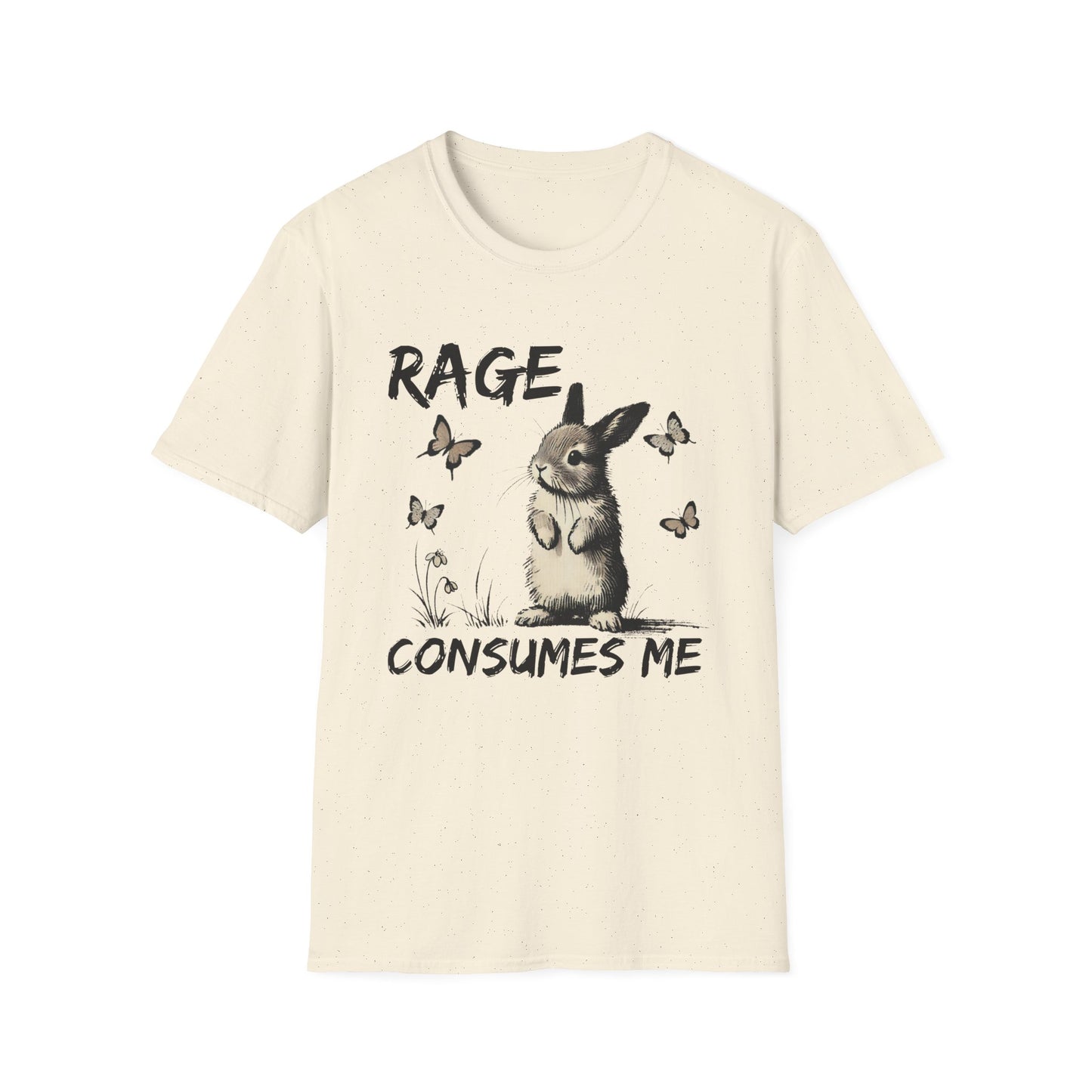 Rage Consumes Me (Rabbit & Butterflies) T-shirt