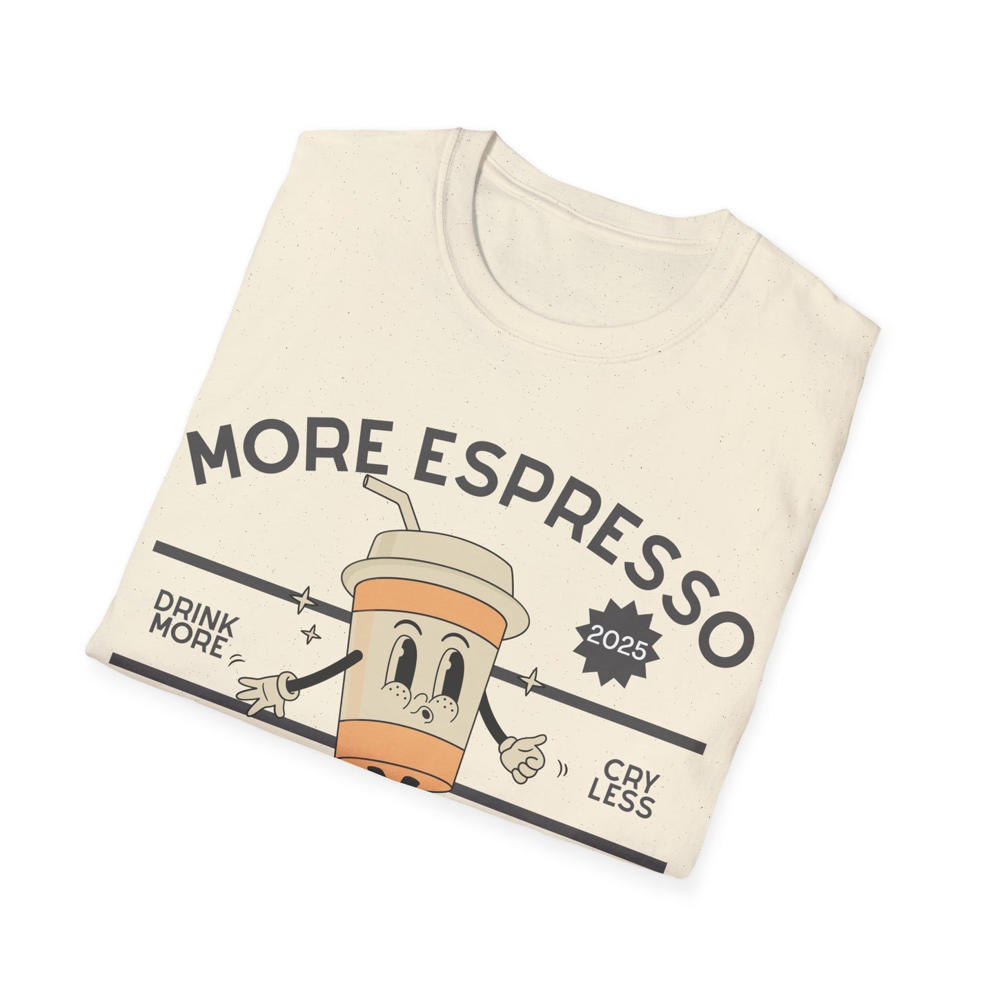 More Espresso Less Depresso (Retro) T-shirt