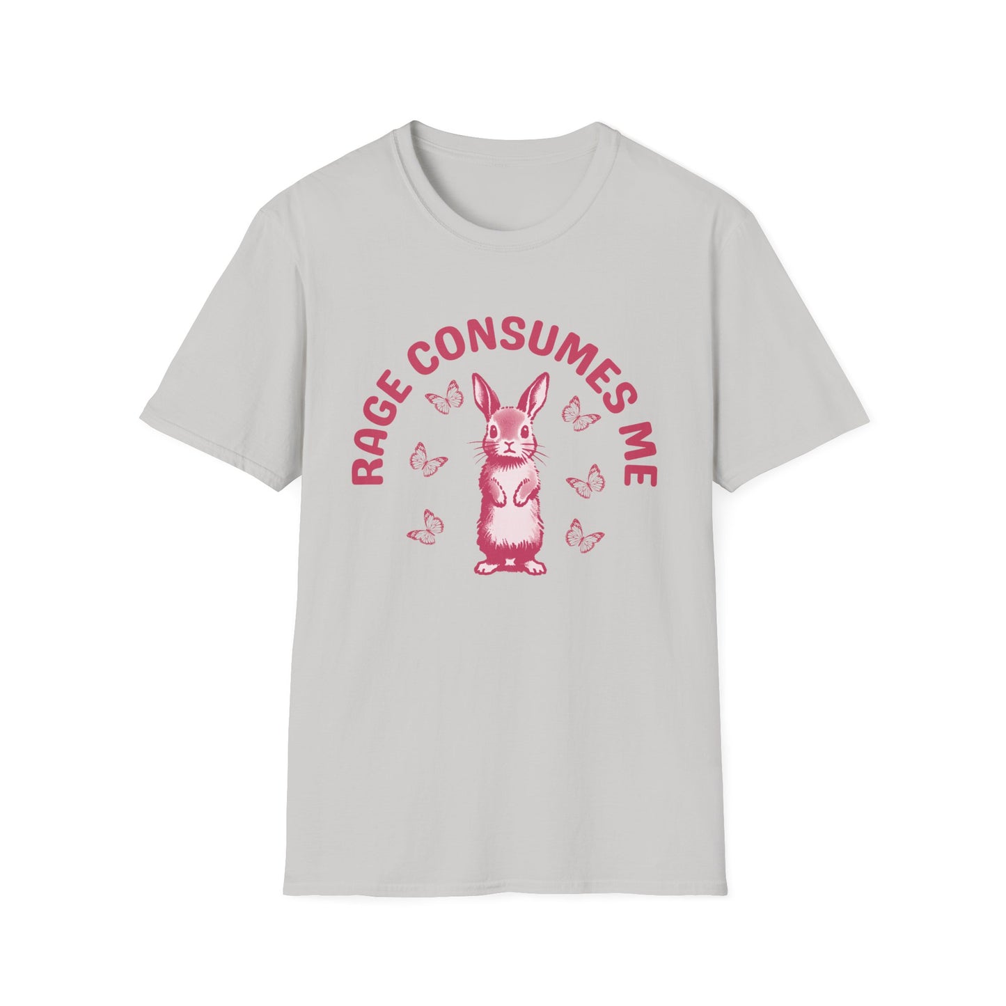 Rage Consumes Me (Pink Rabbit) T-shirt