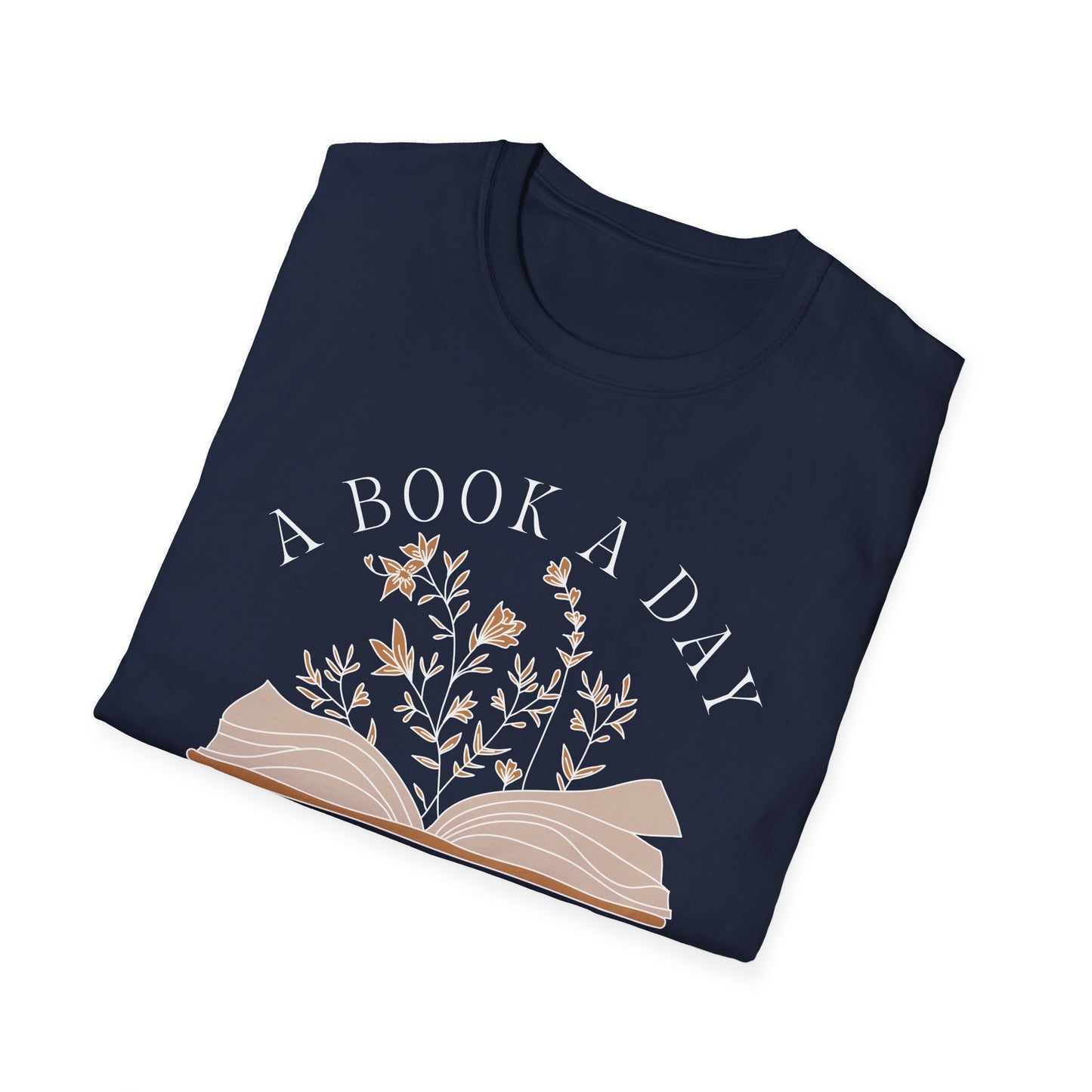 A Book A Day Keeps The Mental Breakdown Away (Botanical) T-shirt
