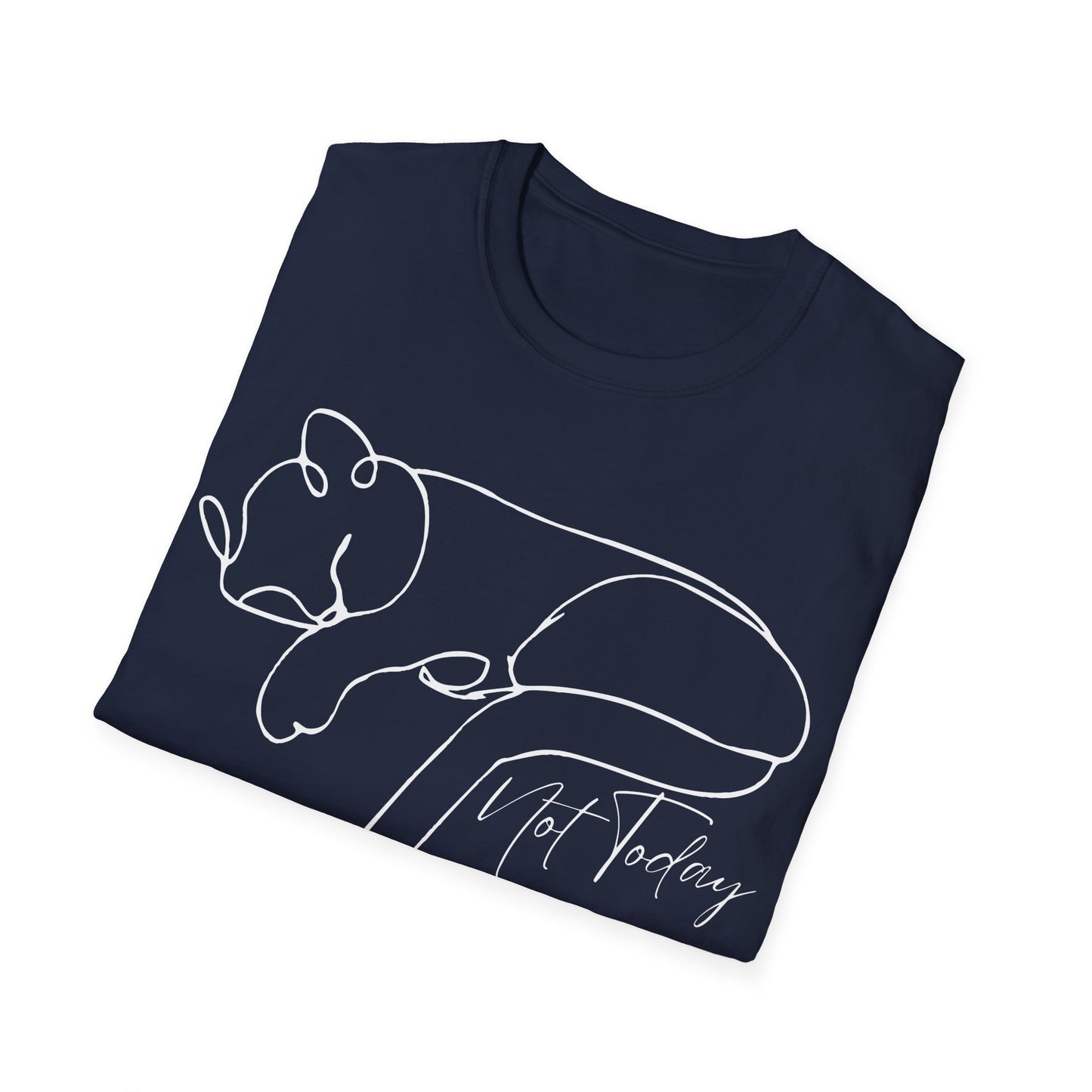 Not Today Cat (Line Art) T-shirt