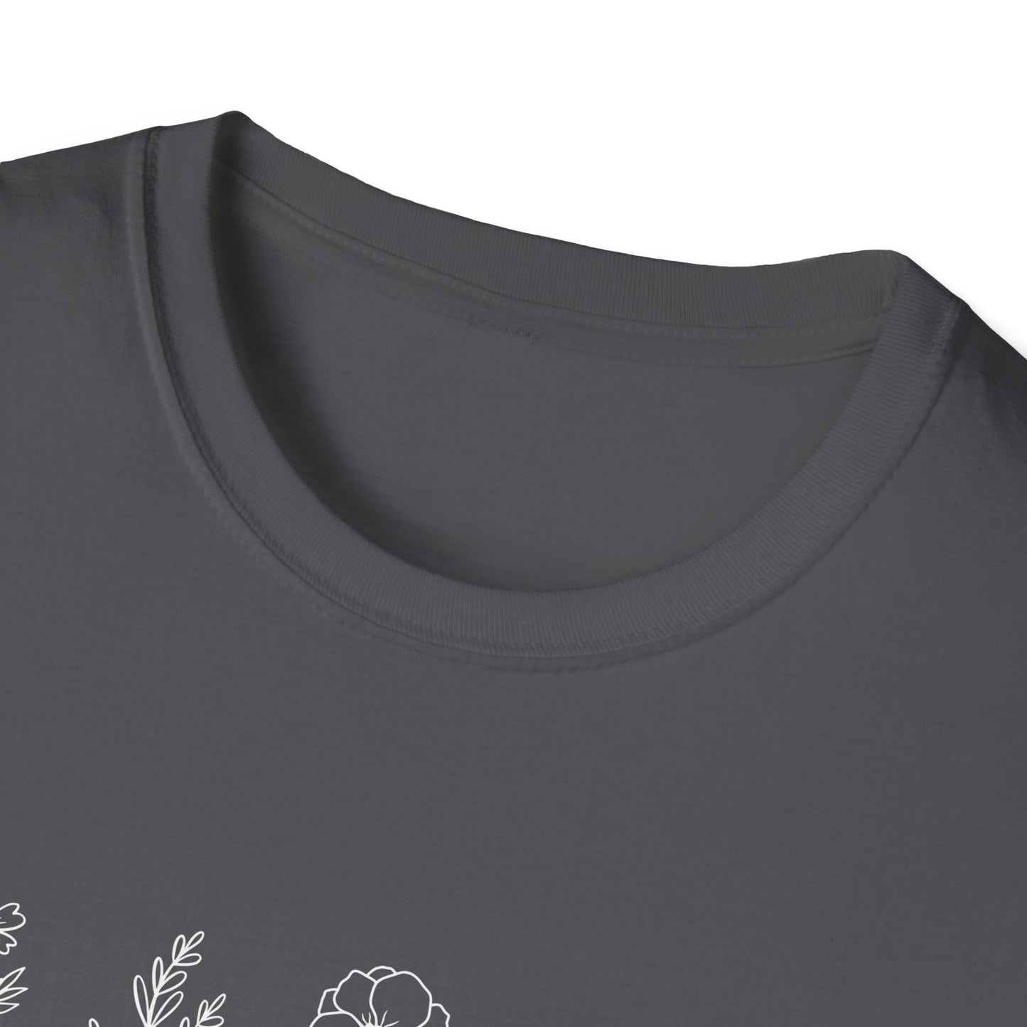 Grow Positive Thoughts (Line Drawing) T-shirt