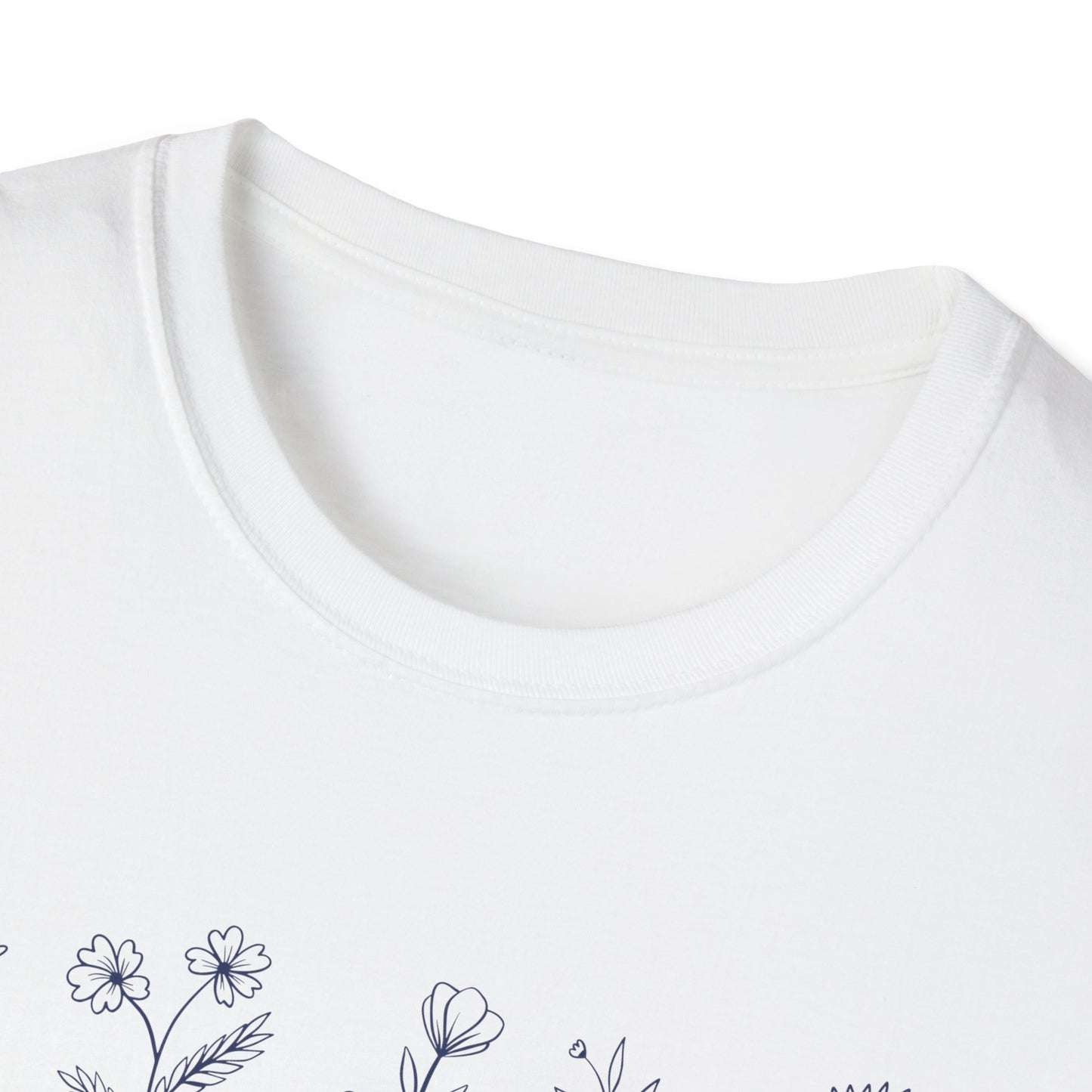 We All Bloom In Our Own Time (Floral Line Art) T-shirt