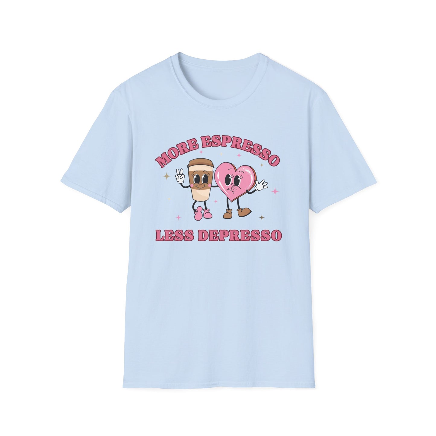 More Espresso, Less Depresso (Coffee & Heart) T-shirt