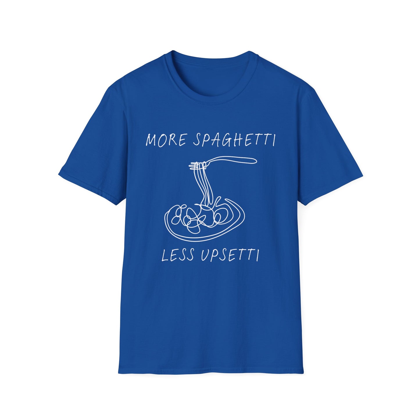 More Spaghetti Less Upsetti (Line Art) T-shirt