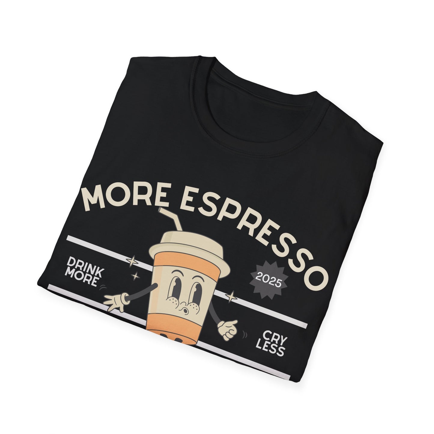 More Espresso Less Depresso (Retro) T-shirt