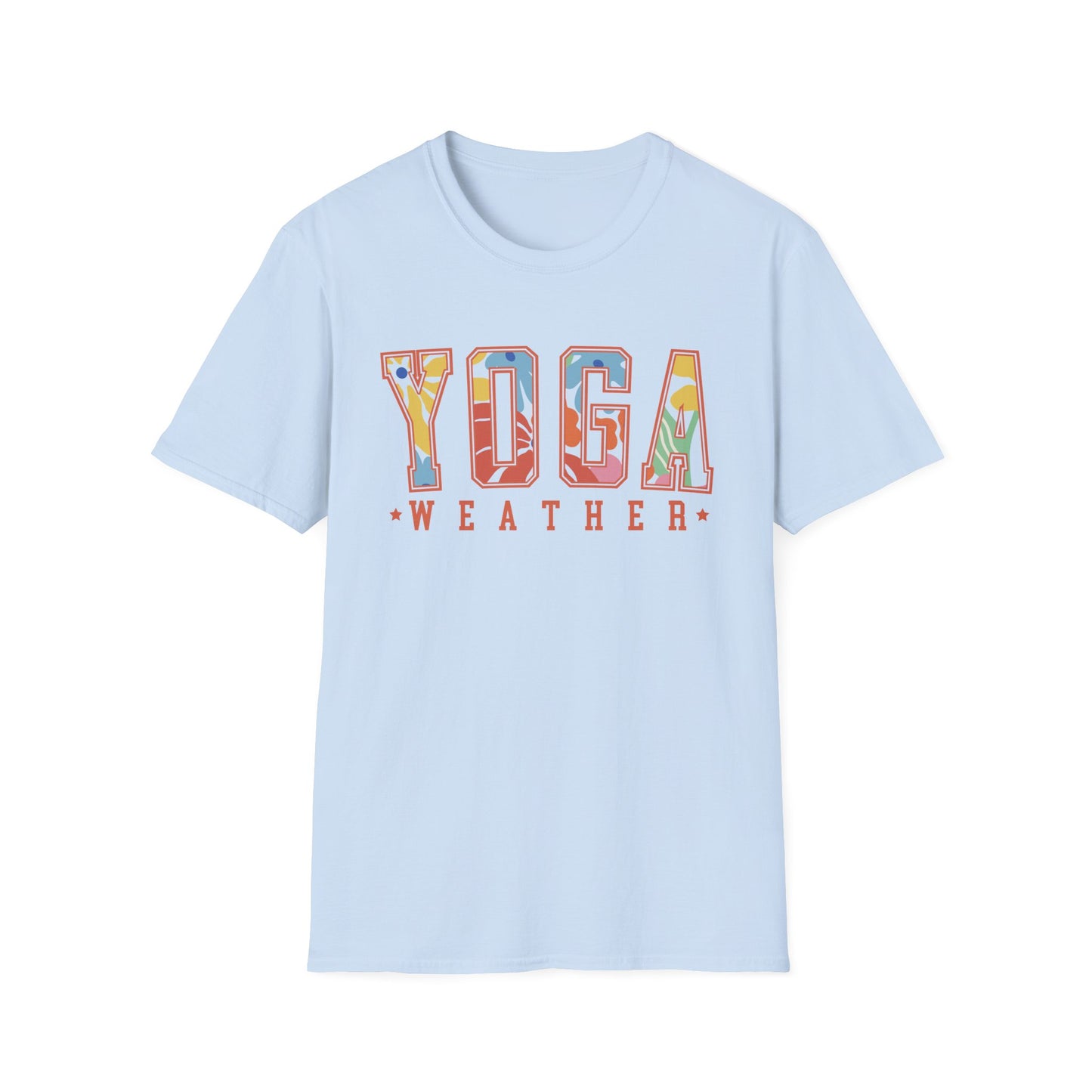 Yoga Weather (Bright Floral) T-shirt
