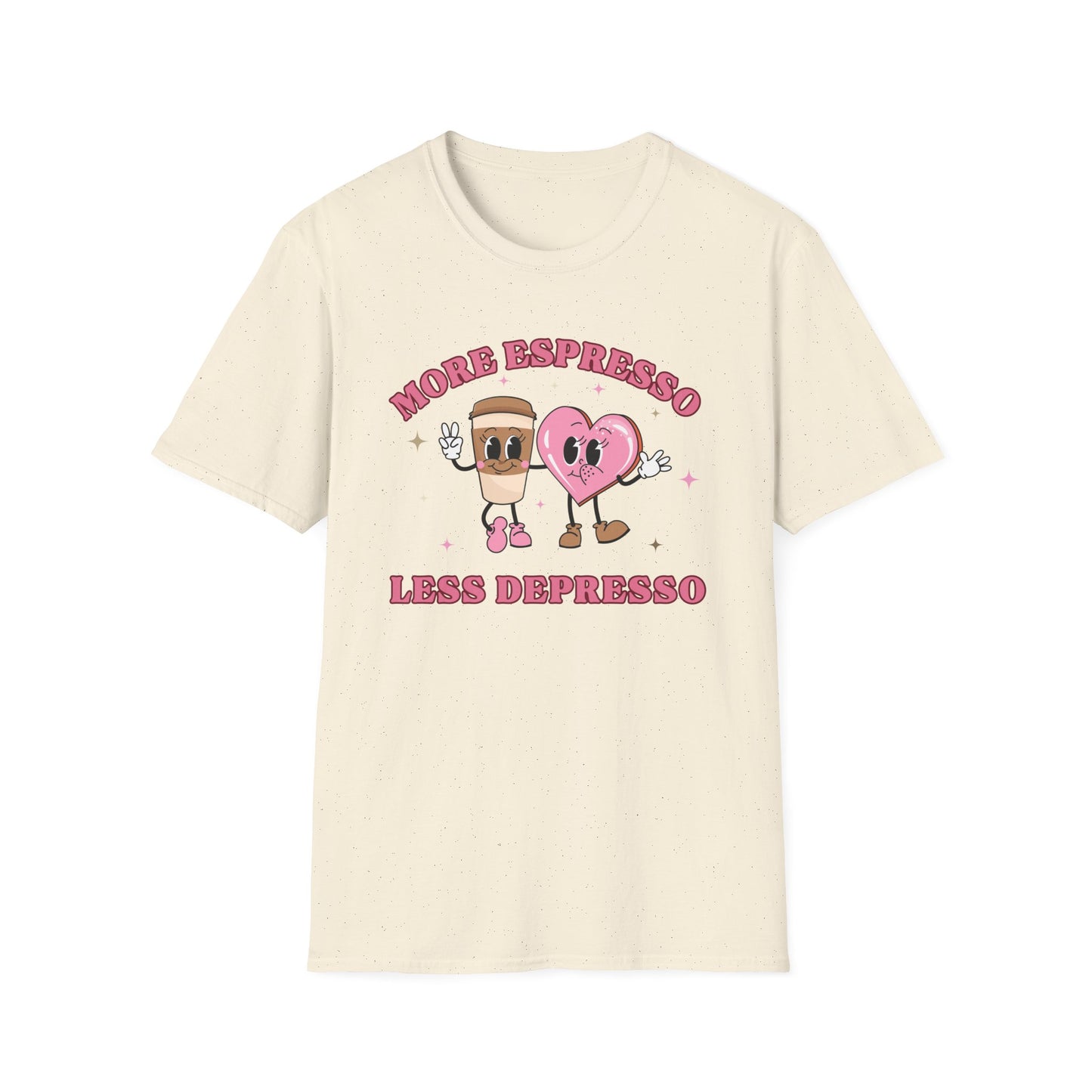 More Espresso, Less Depresso (Coffee & Heart) T-shirt