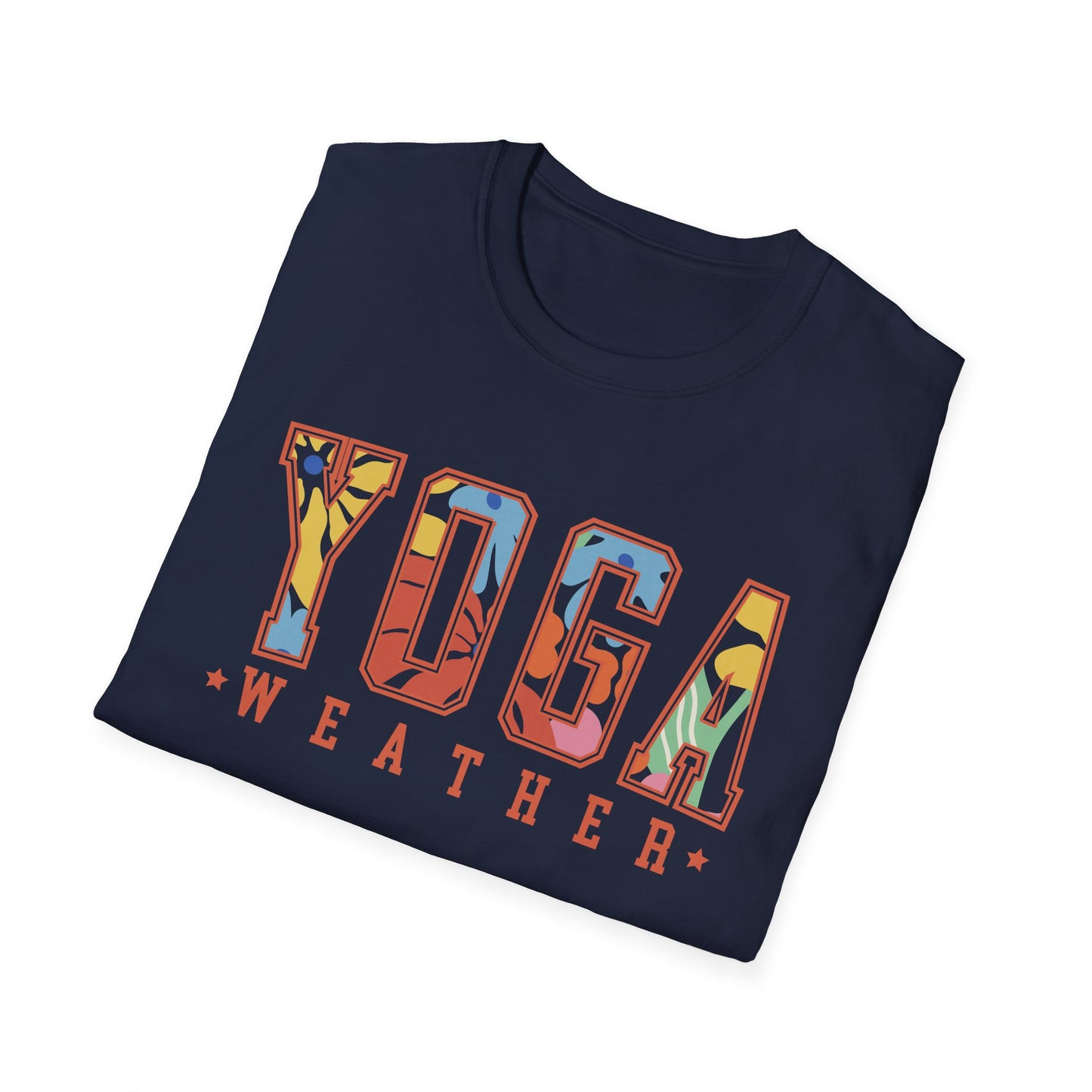 Yoga Weather (Bright Floral) T-shirt
