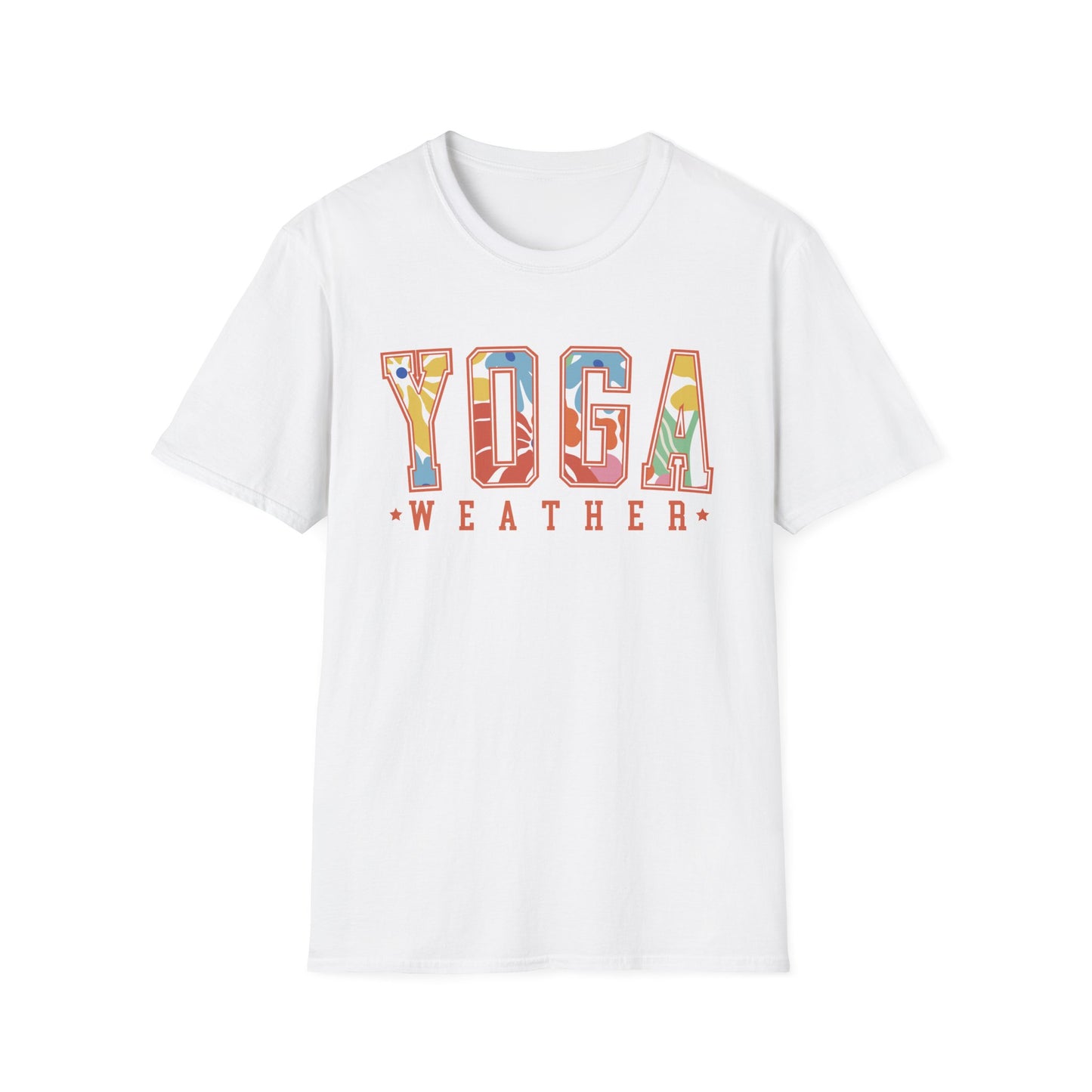 Yoga Weather (Bright Floral) T-shirt