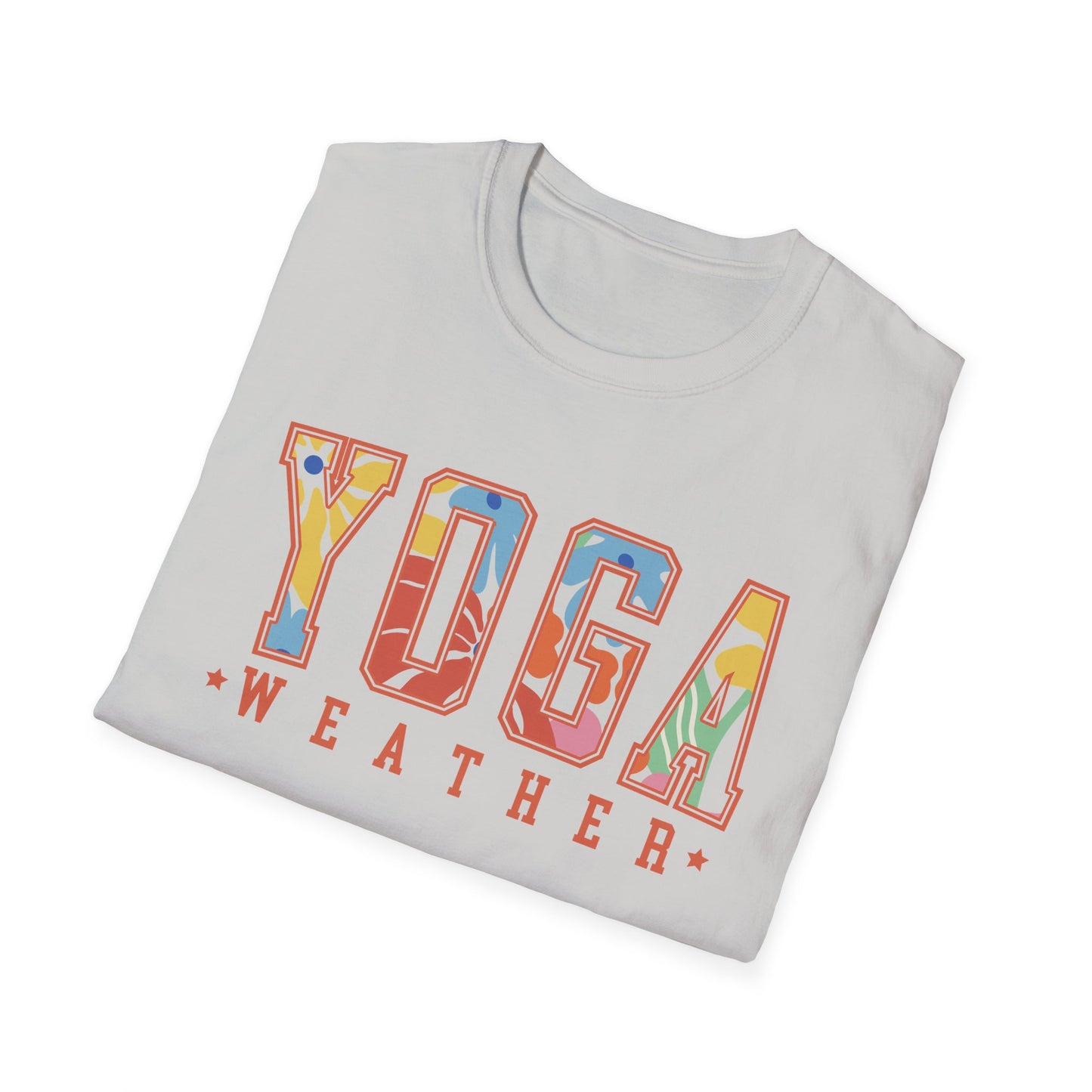Yoga Weather (Bright Floral) T-shirt