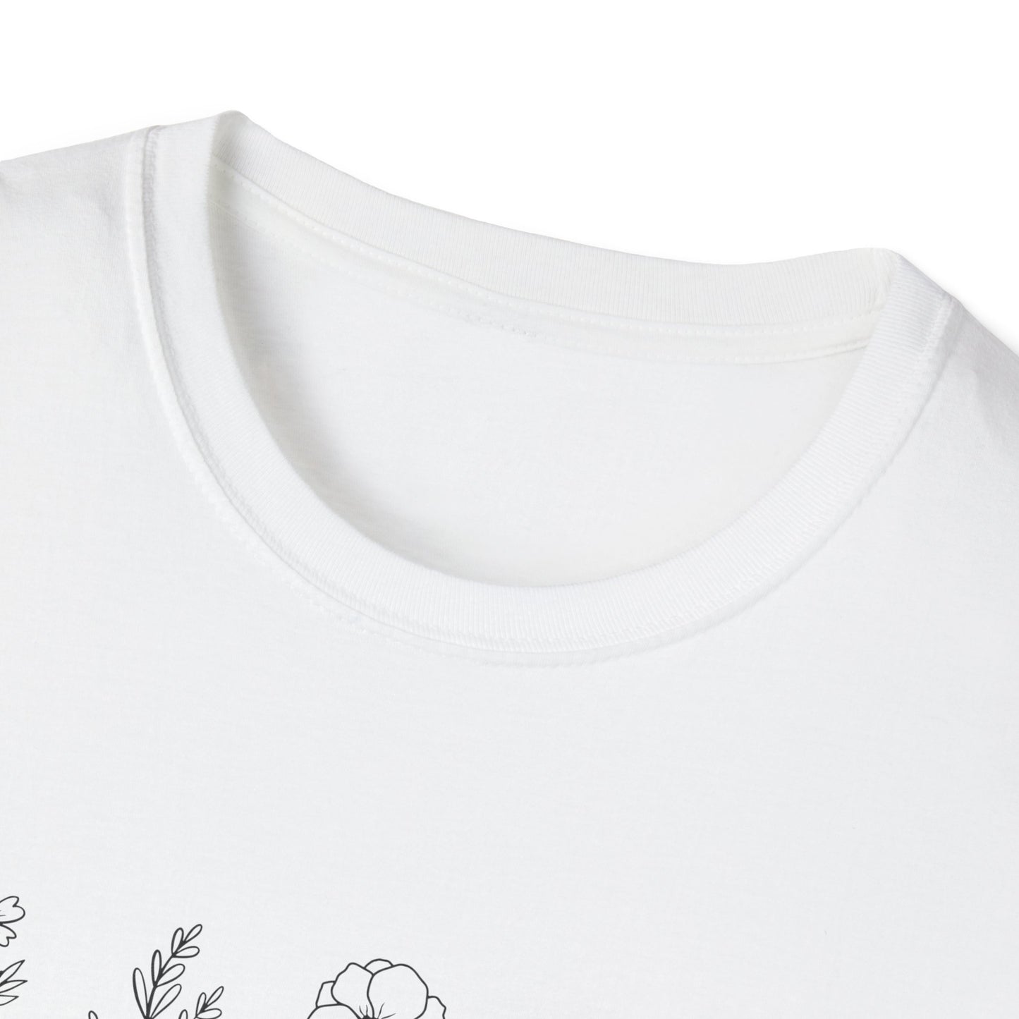 Grow Positive Thoughts (Line Drawing) T-shirt