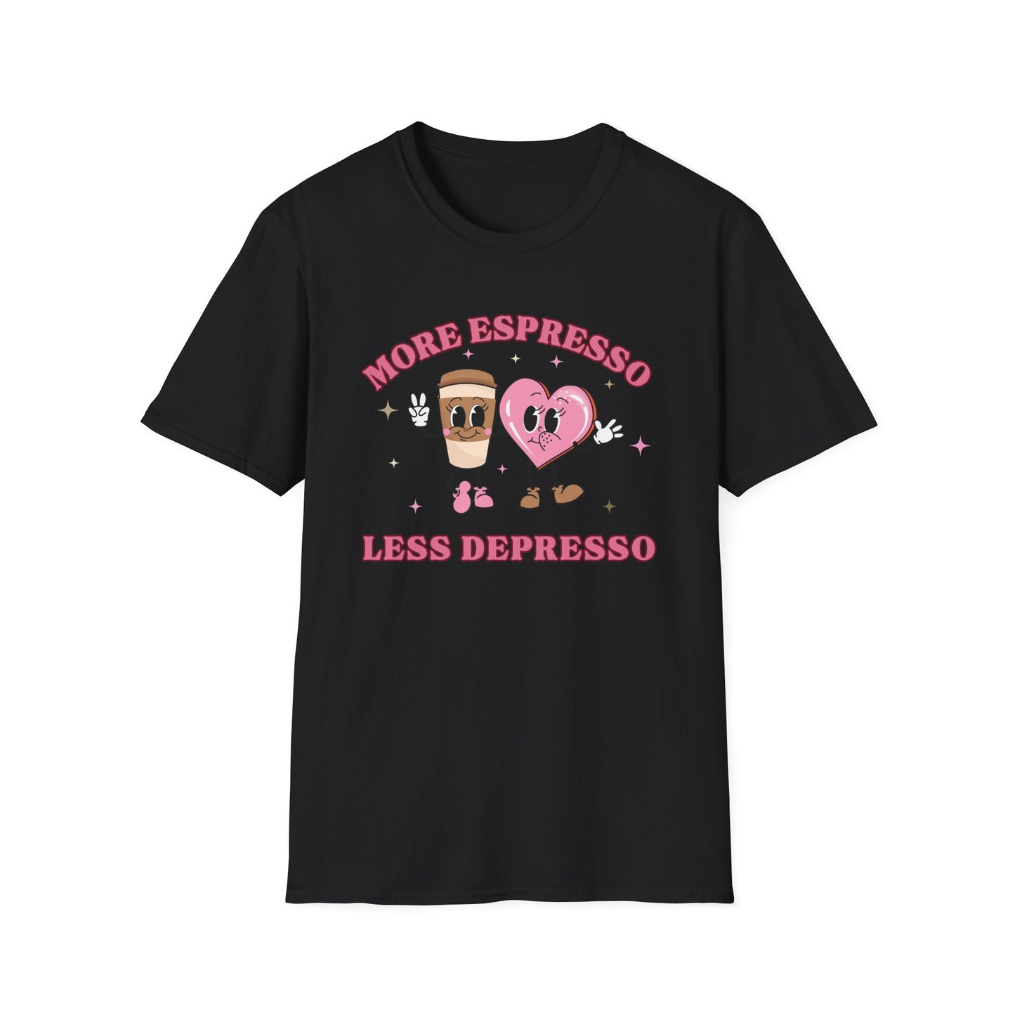 More Espresso, Less Depresso (Coffee & Heart) T-shirt
