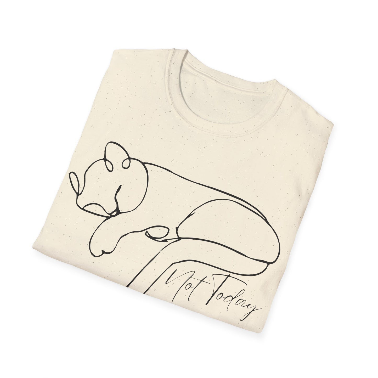Not Today Cat (Line Art) T-shirt