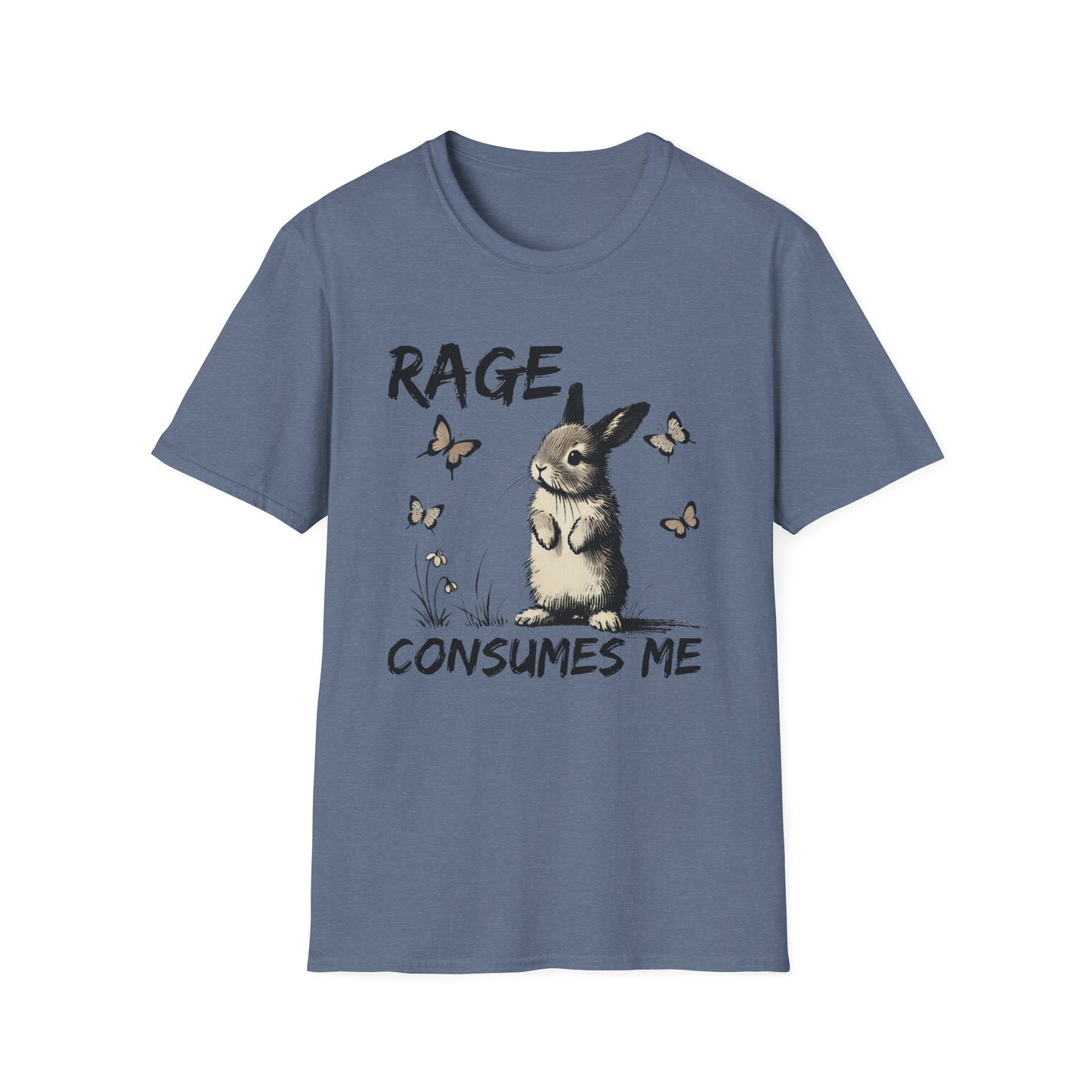 Rage Consumes Me (Rabbit & Butterflies) T-shirt
