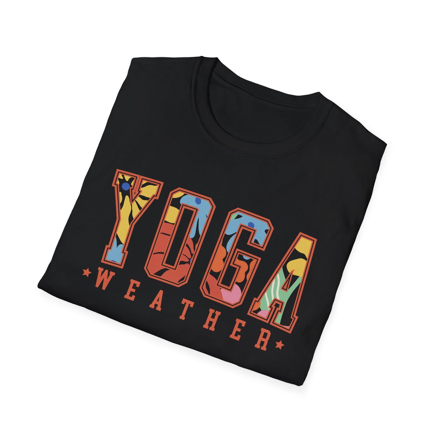 Yoga Weather (Bright Floral) T-shirt
