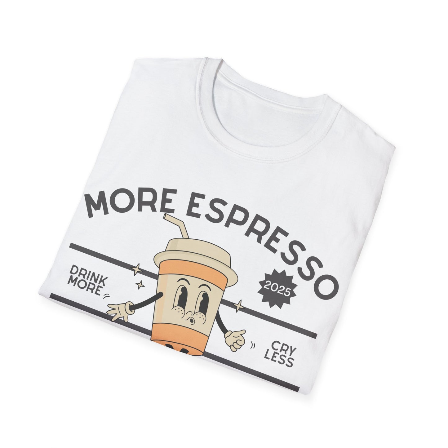 More Espresso Less Depresso (Retro) T-shirt