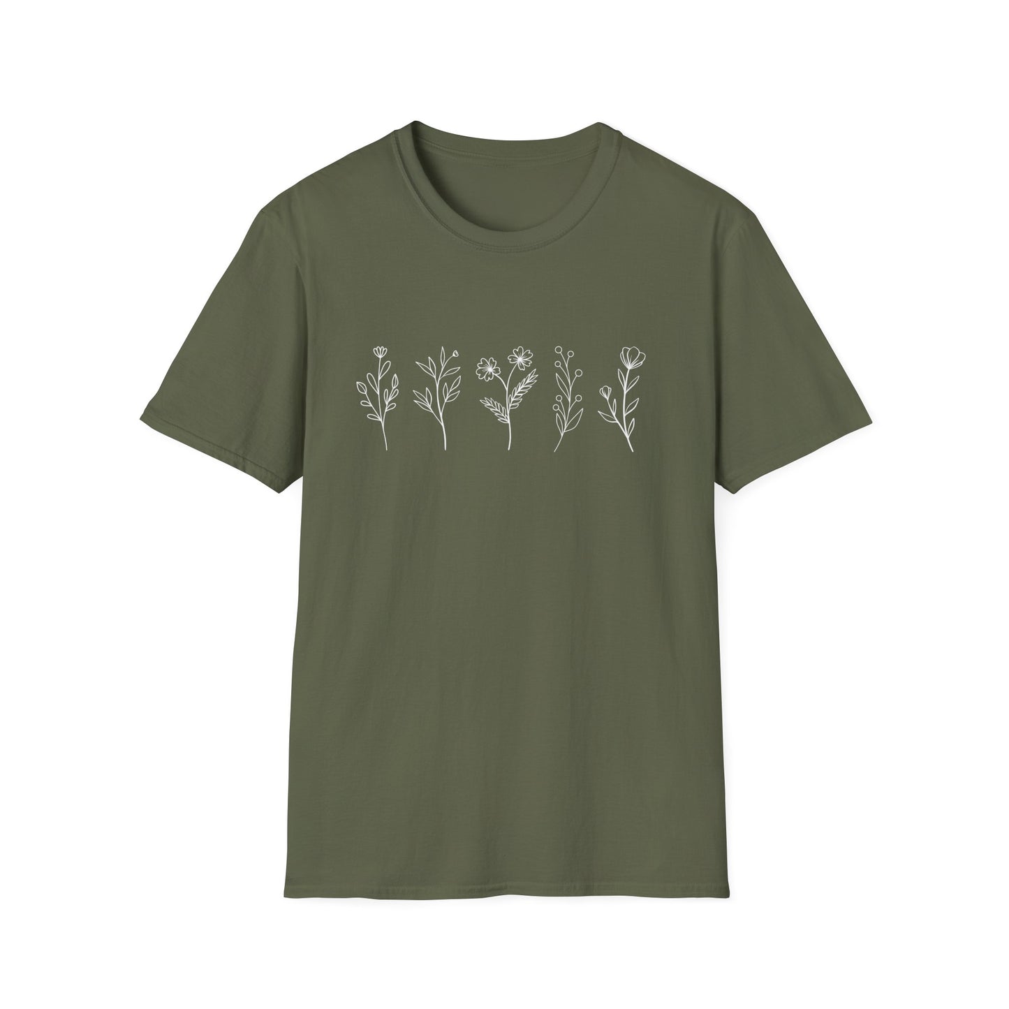 Botanical Line Drawing T-shirt