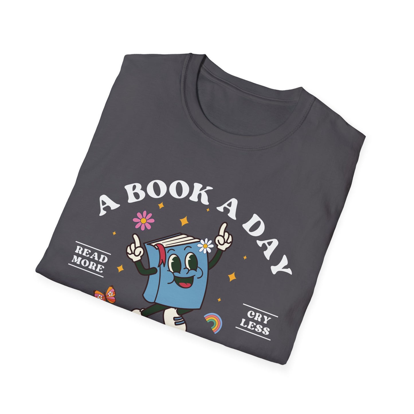 A Book A Day Keeps The Mental Breakdown Away (Retro) T-shirt