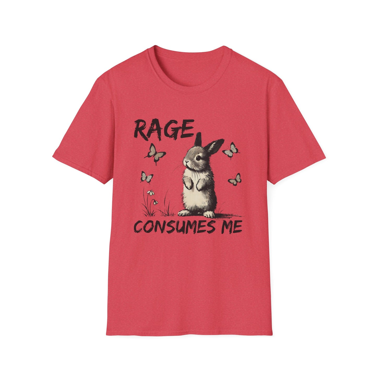 Rage Consumes Me (Rabbit & Butterflies) T-shirt