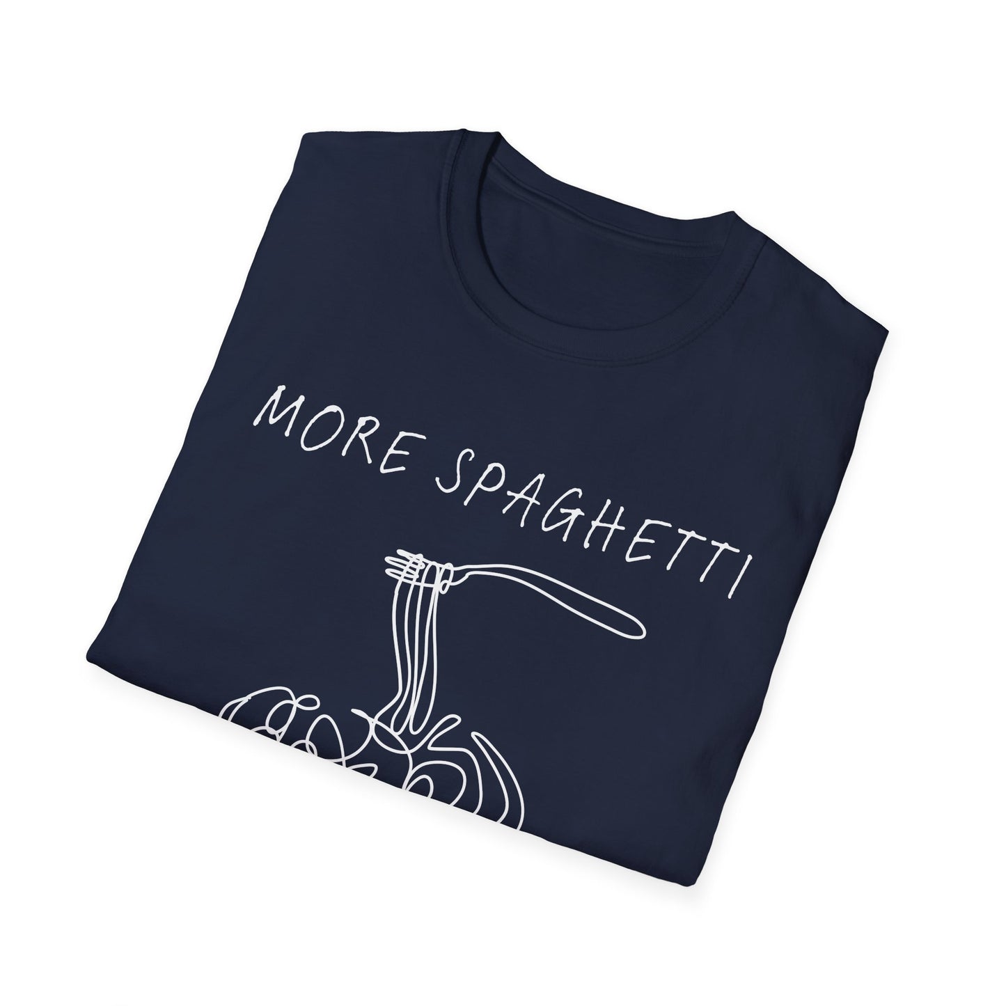 More Spaghetti Less Upsetti (Line Art) T-shirt