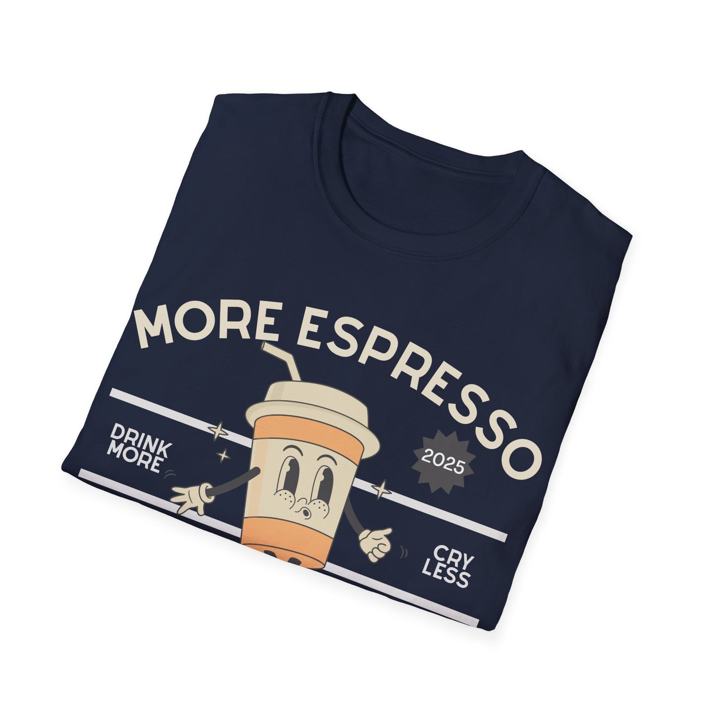 More Espresso Less Depresso (Retro) T-shirt