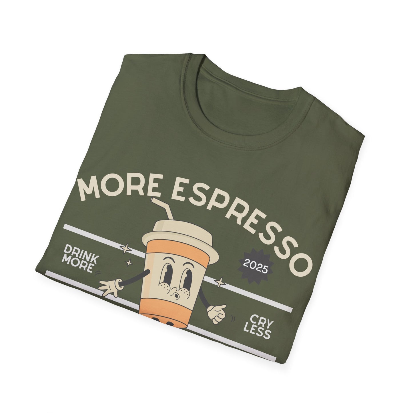 More Espresso Less Depresso (Retro) T-shirt