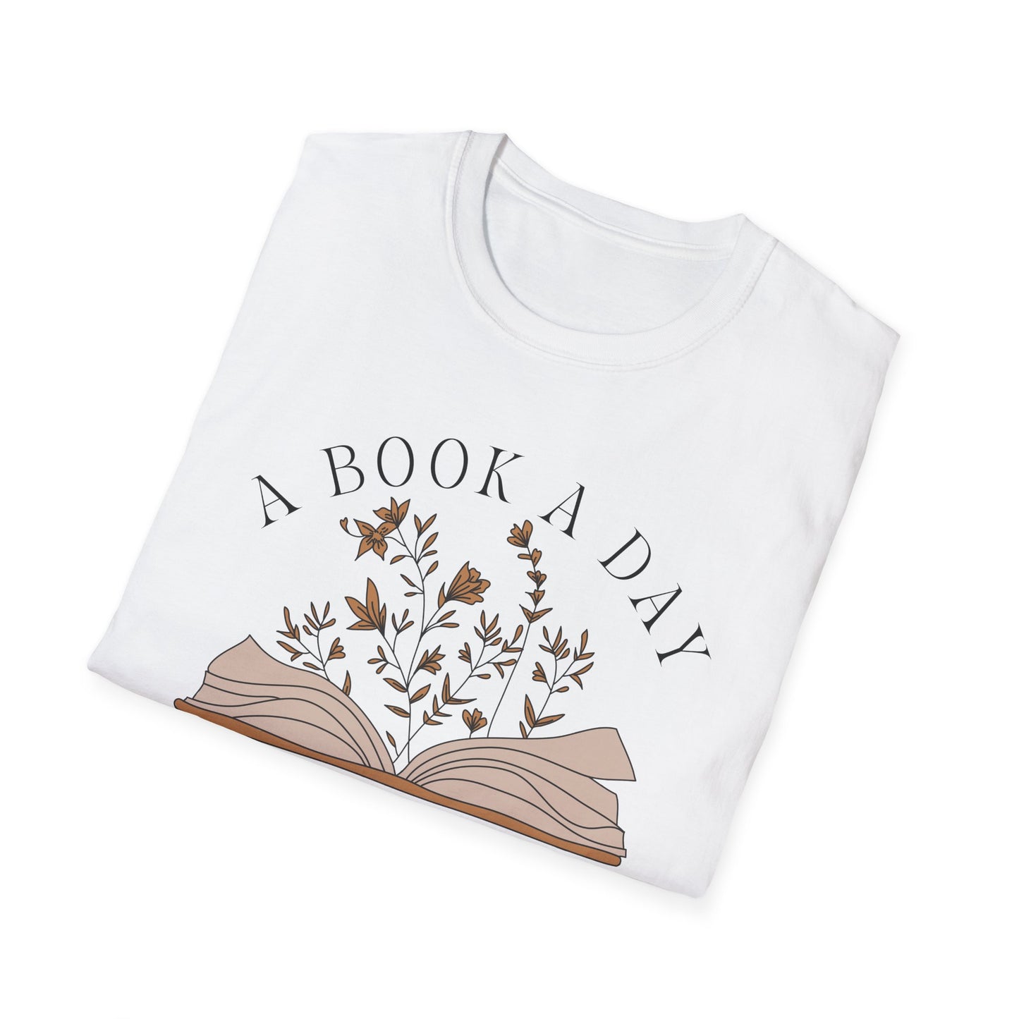 A Book A Day Keeps The Mental Breakdown Away (Botanical) T-shirt