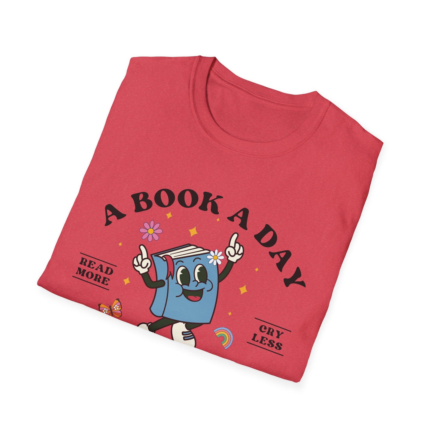 A Book A Day Keeps The Mental Breakdown Away (Retro) T-shirt