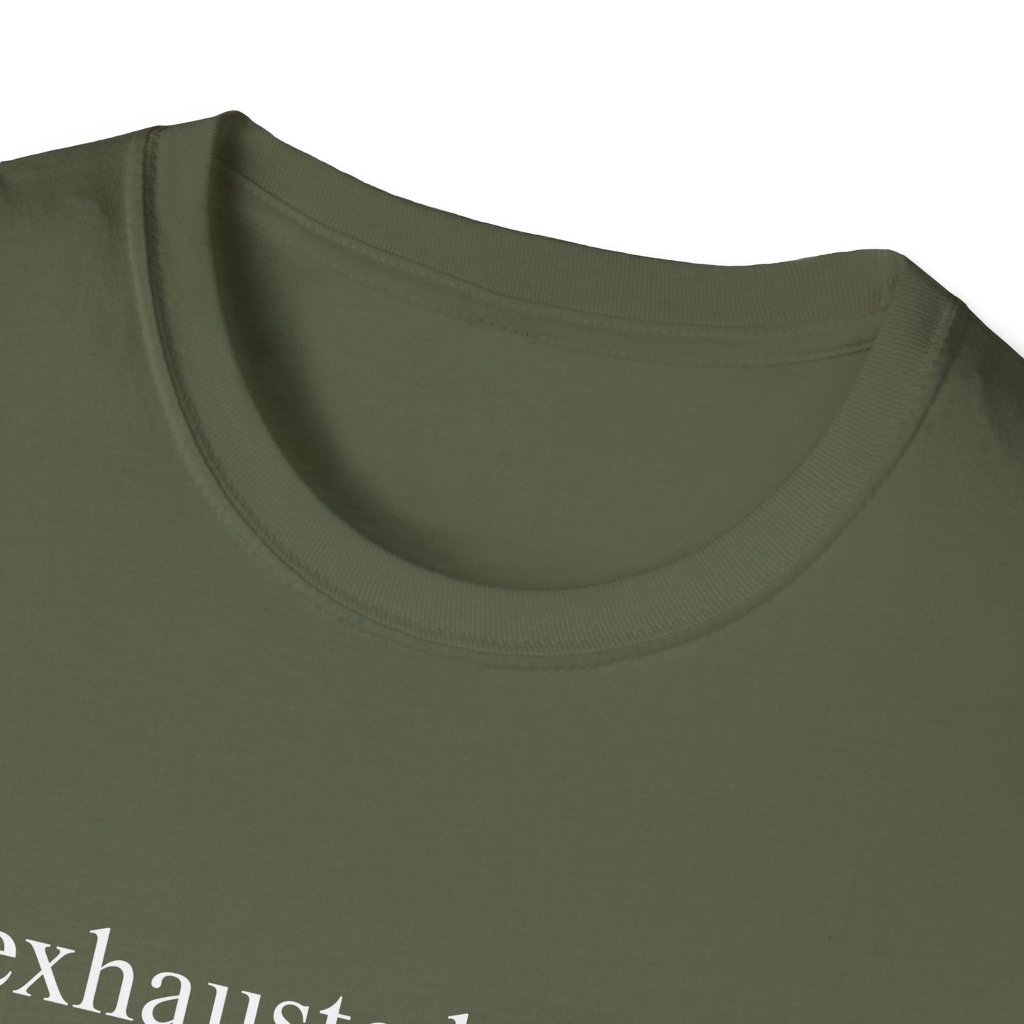 Exhausted Papa (Text Only) T-shirt