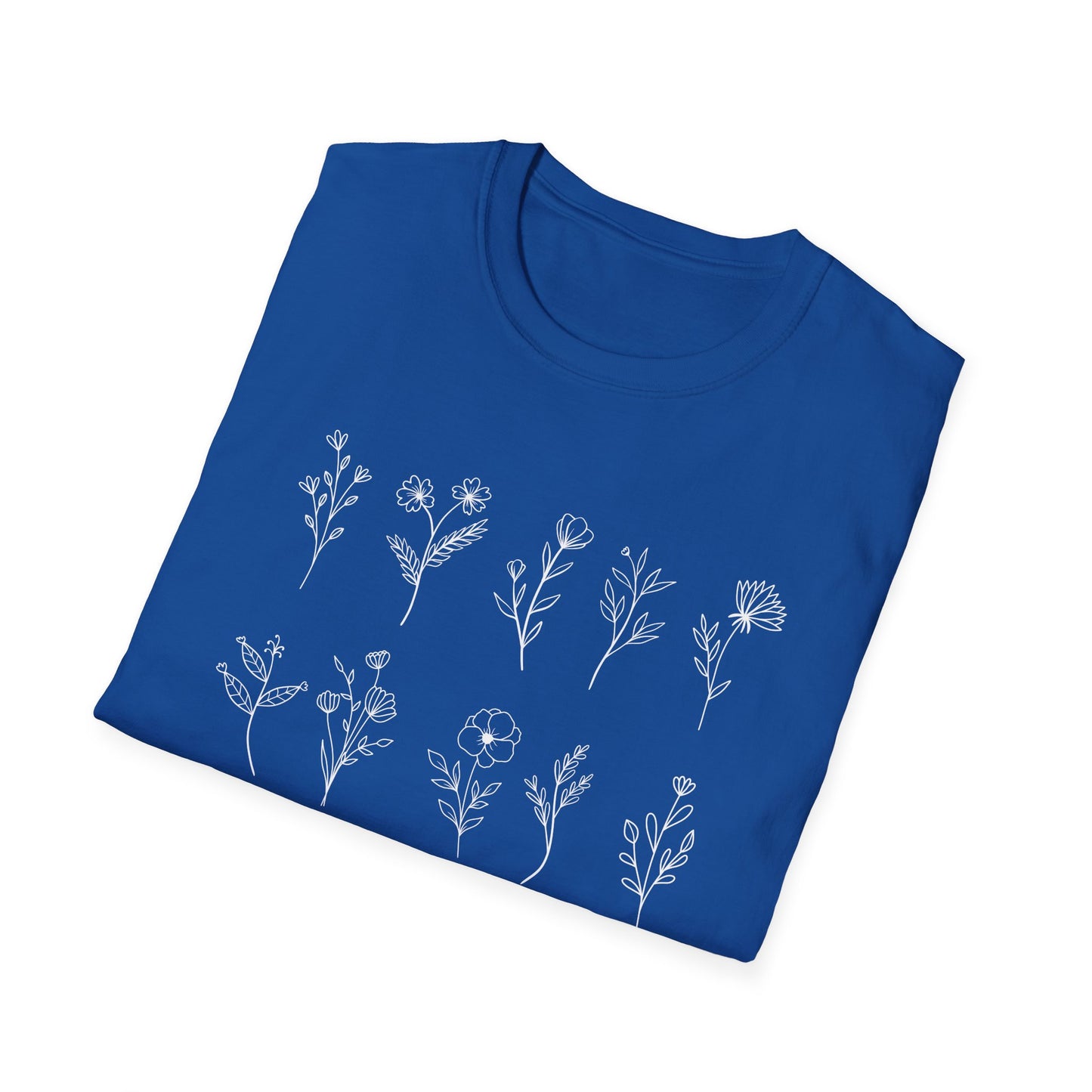 We All Bloom In Our Own Time (Floral Line Art) T-shirt