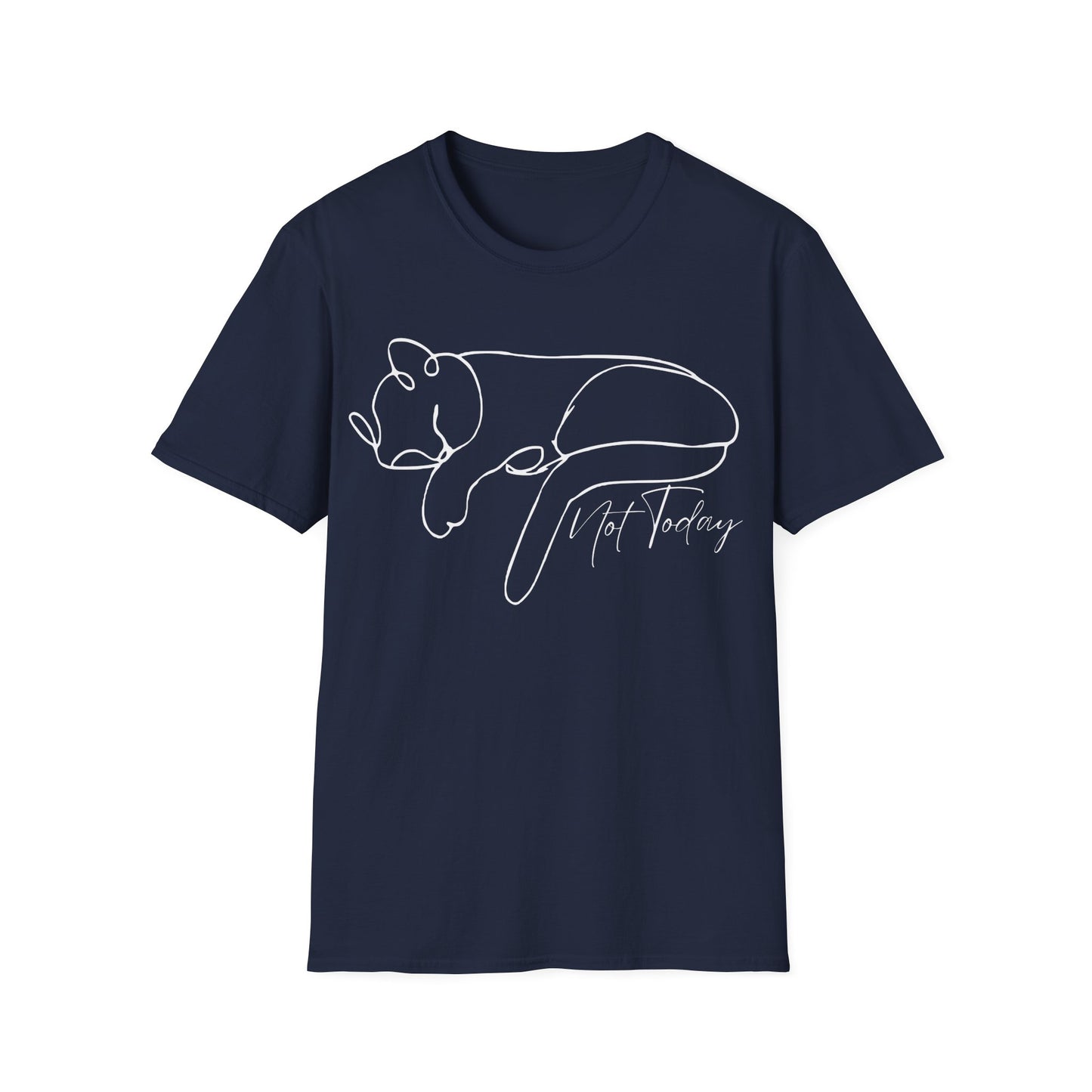 Not Today Cat (Line Art) T-shirt