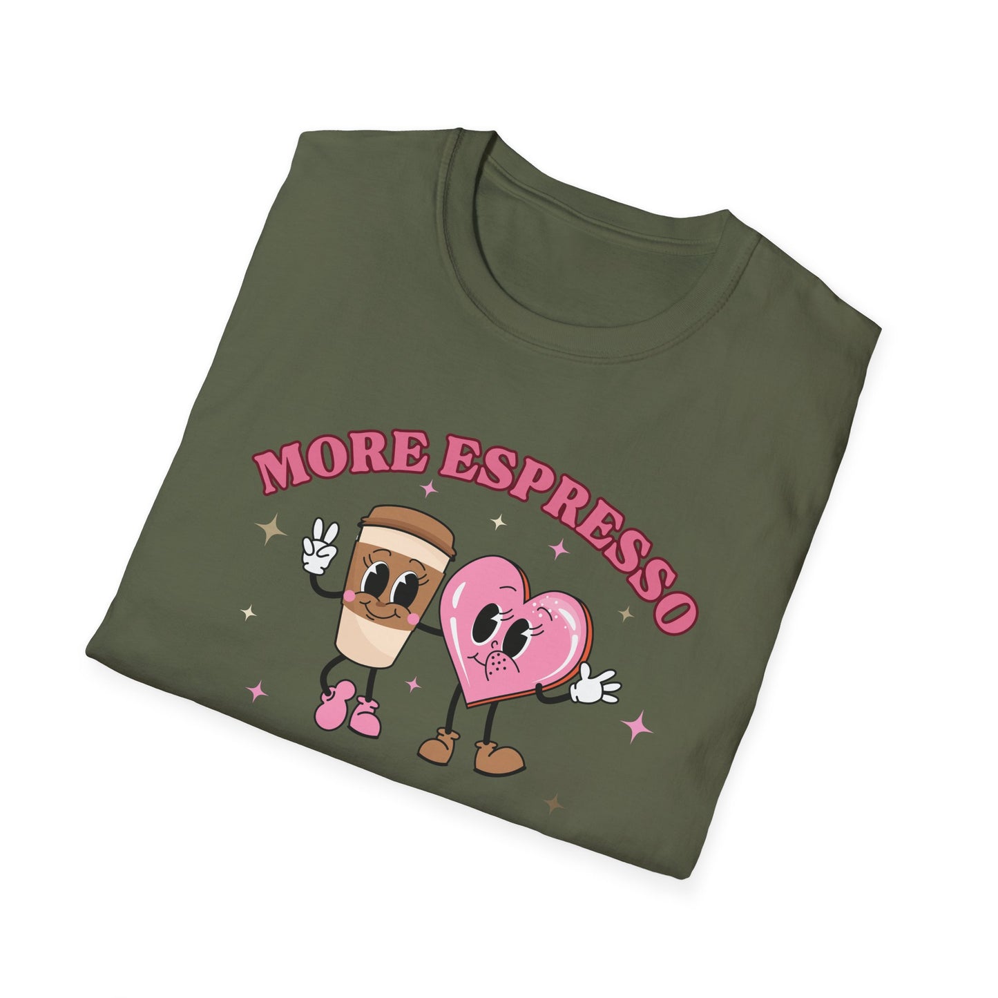 More Espresso, Less Depresso (Coffee & Heart) T-shirt