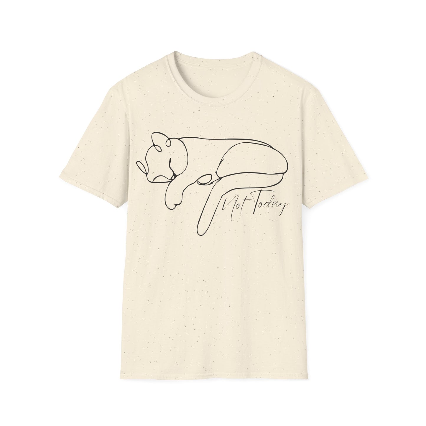Not Today Cat (Line Art) T-shirt
