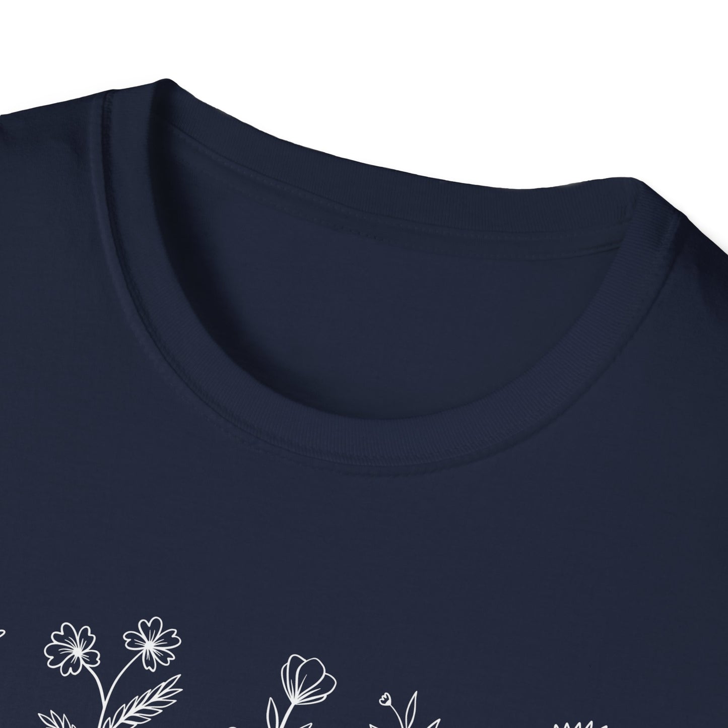 We All Bloom In Our Own Time (Floral Line Art) T-shirt
