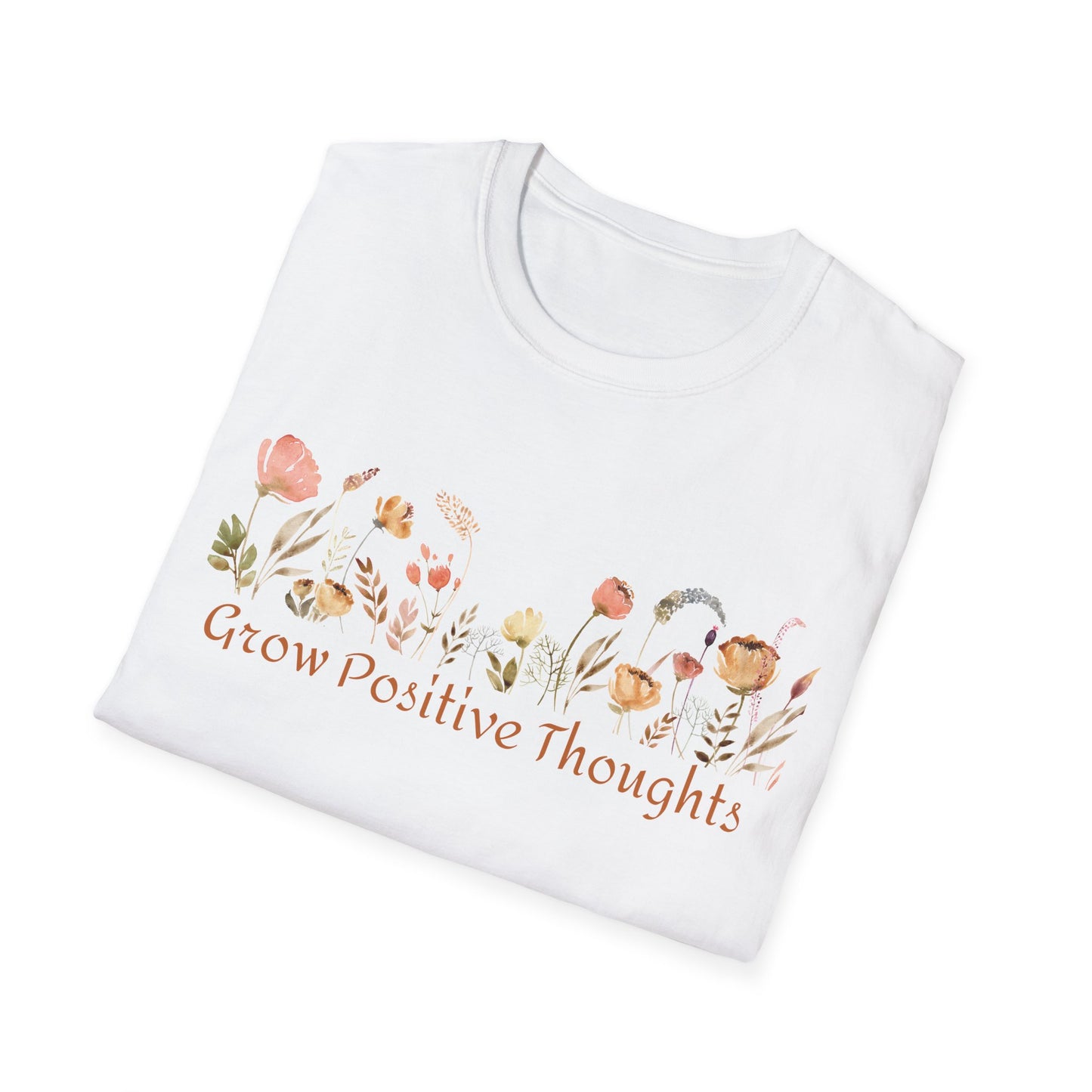 Grow Positive Thoughts (Watercolor) T-shirt
