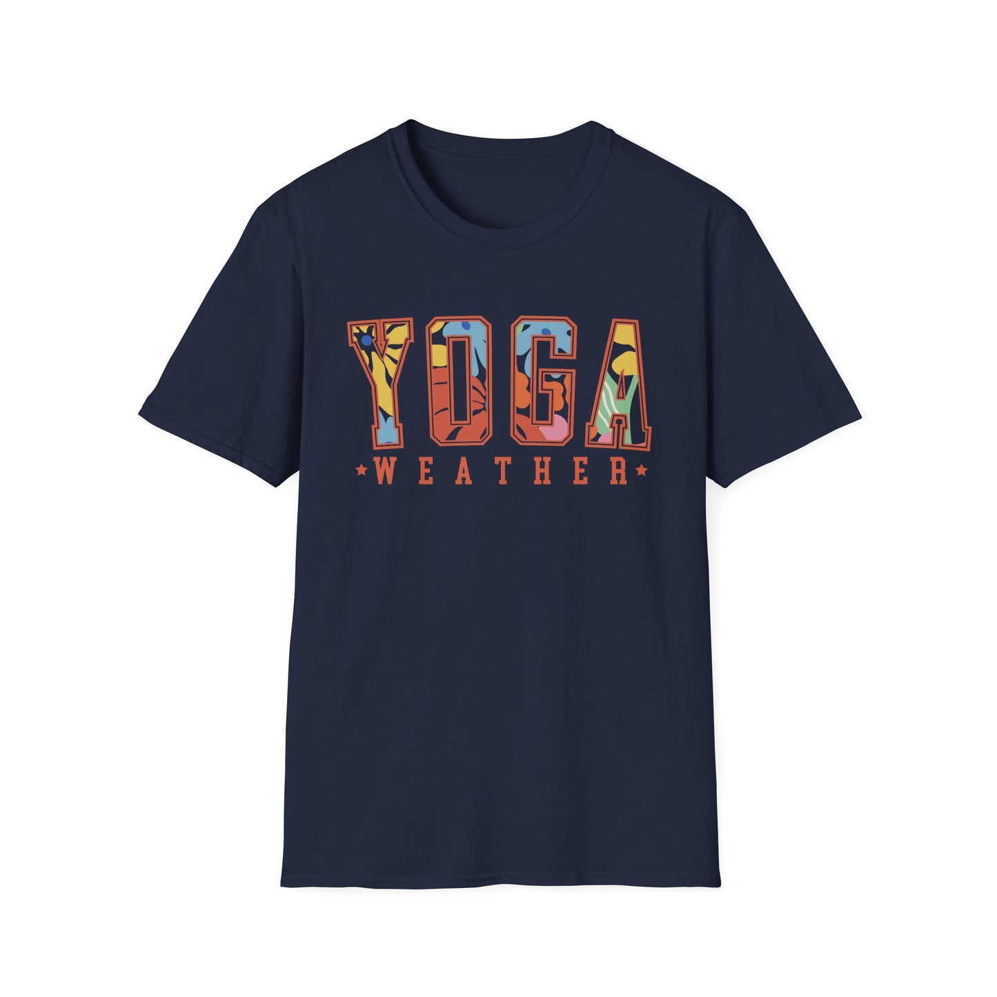 Yoga Weather (Bright Floral) T-shirt