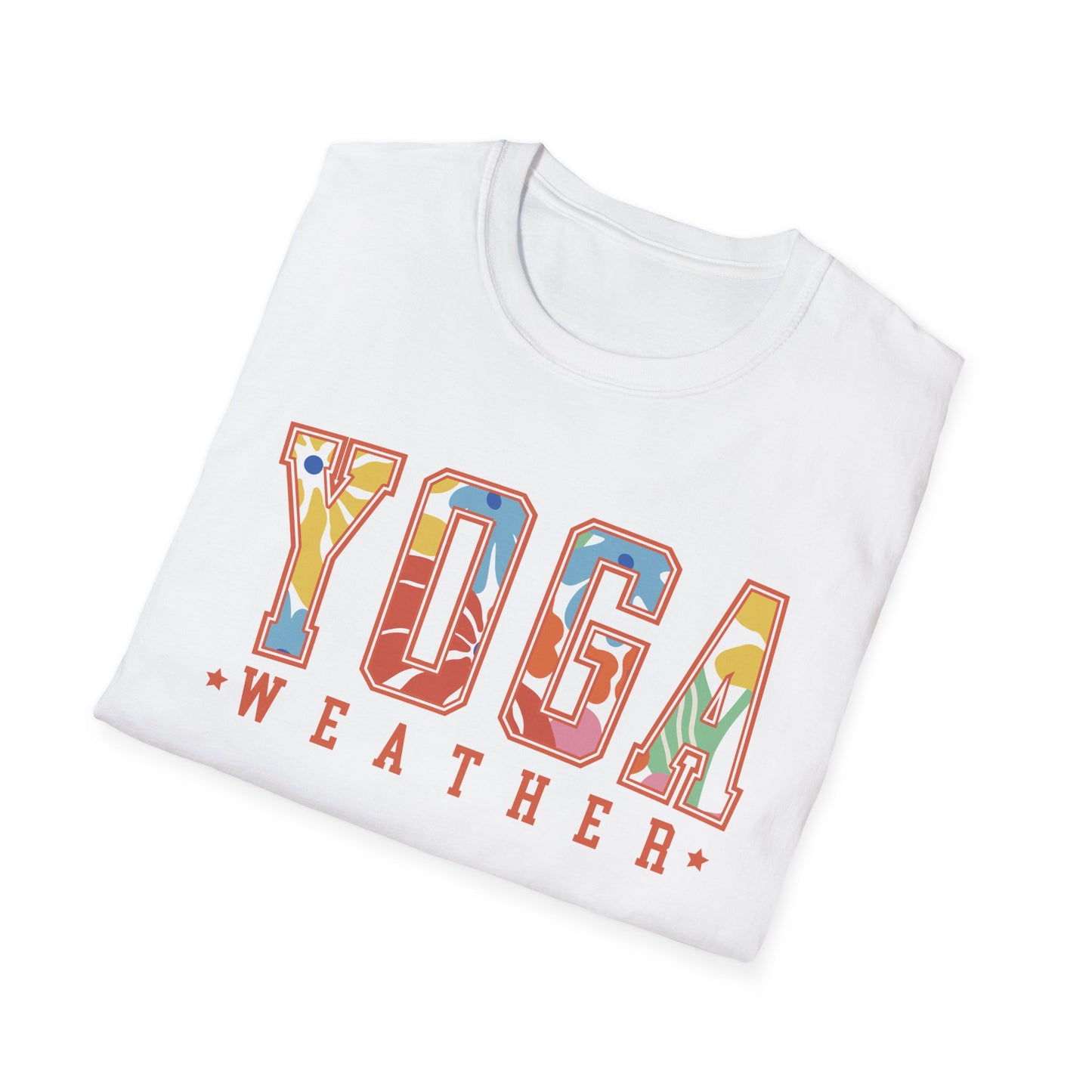 Yoga Weather (Bright Floral) T-shirt